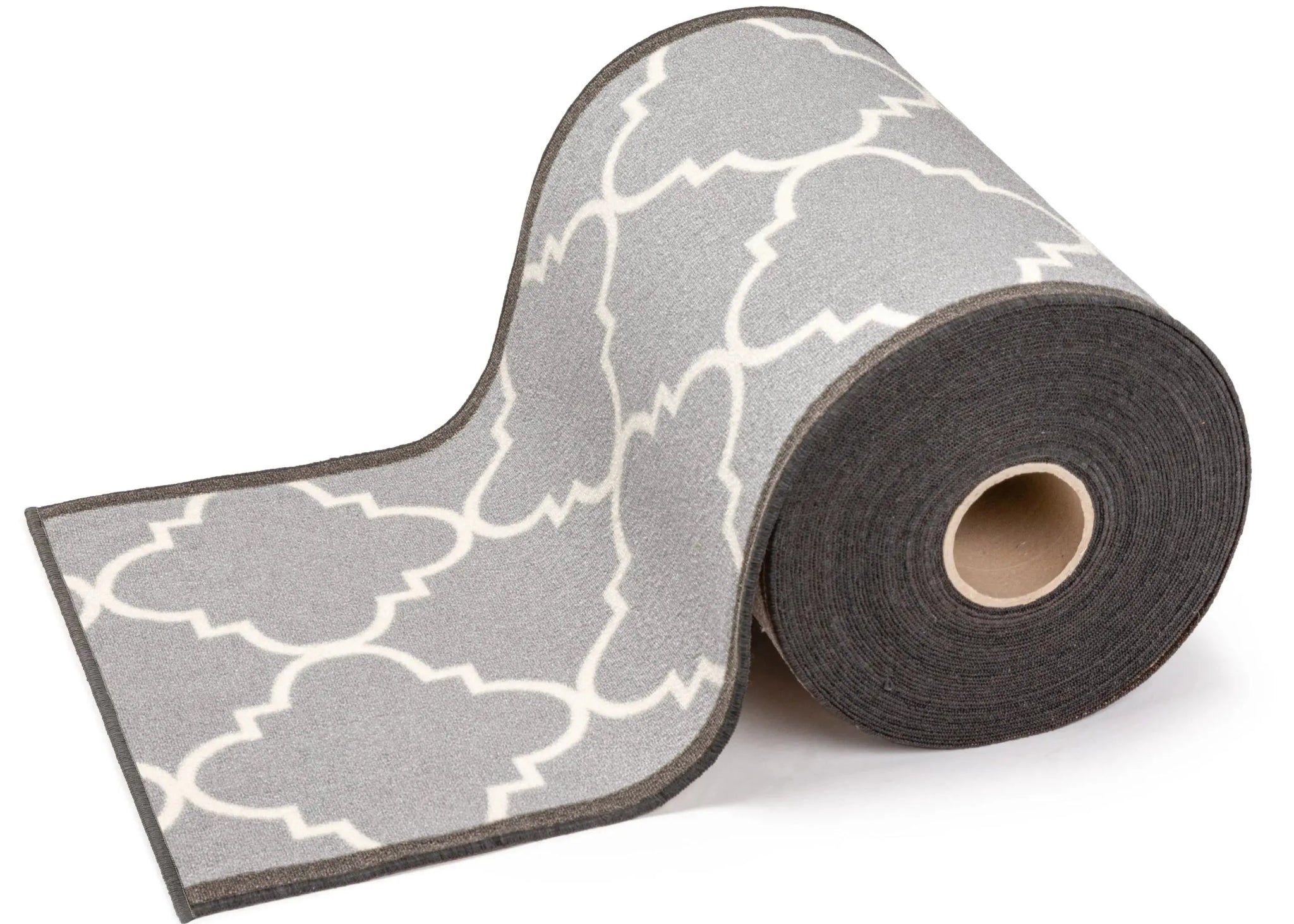 Brooklyn Trellis Custom Size Runner Modern Grey 31 Inch Wide x Choose Your Length Machine Washable Hallway Runner Rug、mySite、gigharbornorthrealestate