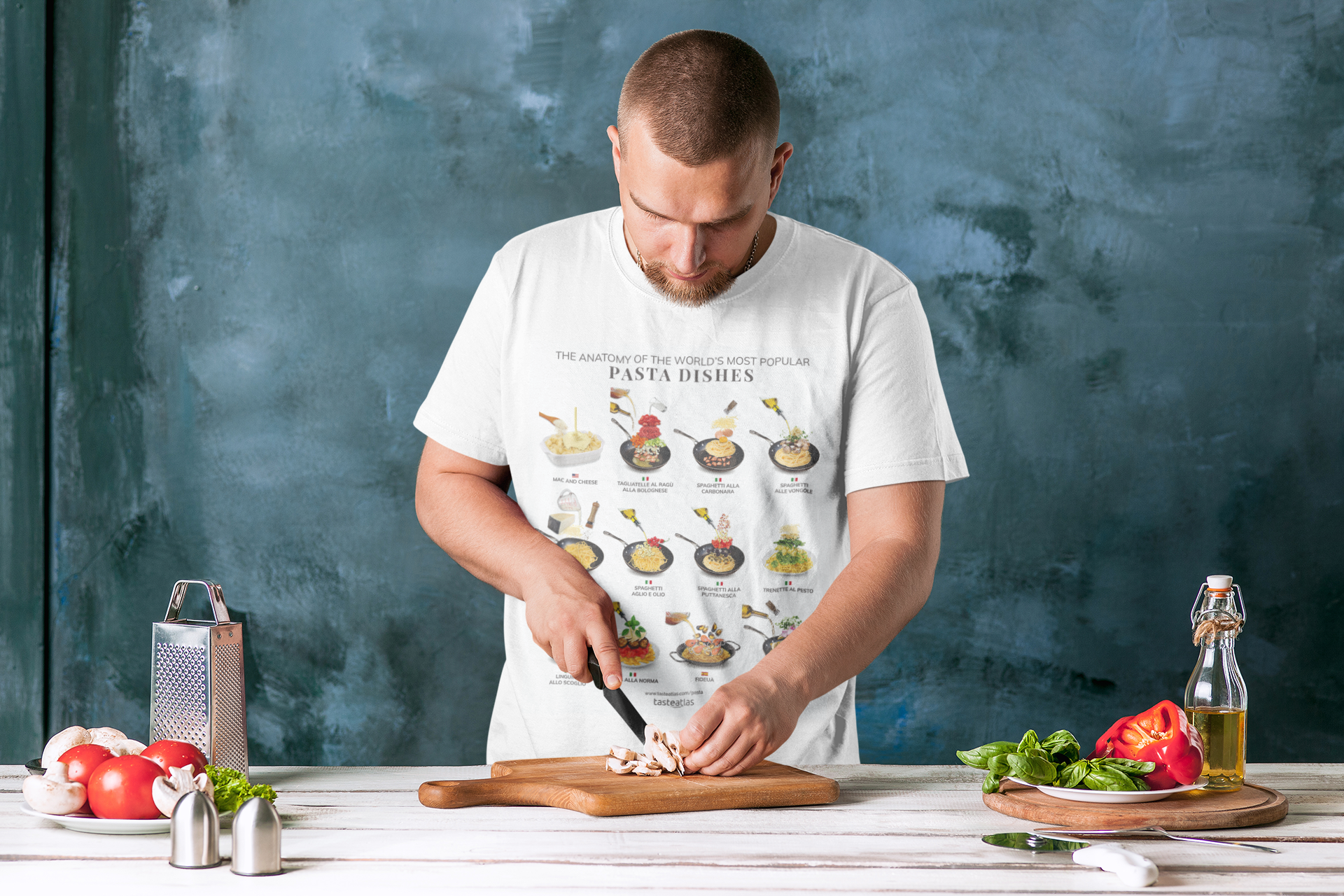 The Anatomy Of The World's Most Popular Pasta Dishes Short-Sleeve Unisex T-Shirt、mySite、camillekostekn