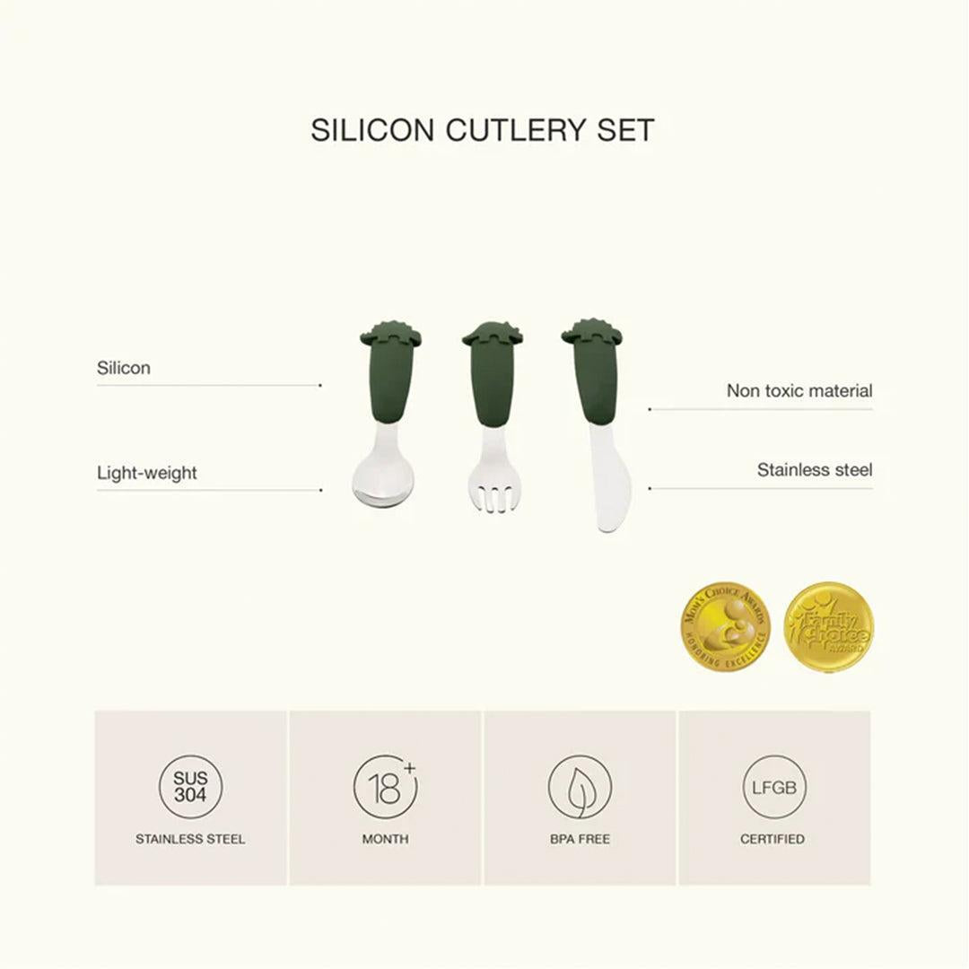  Citron 3 Pcs Kids Cutlery Set - Dino、mySite、merchandisen