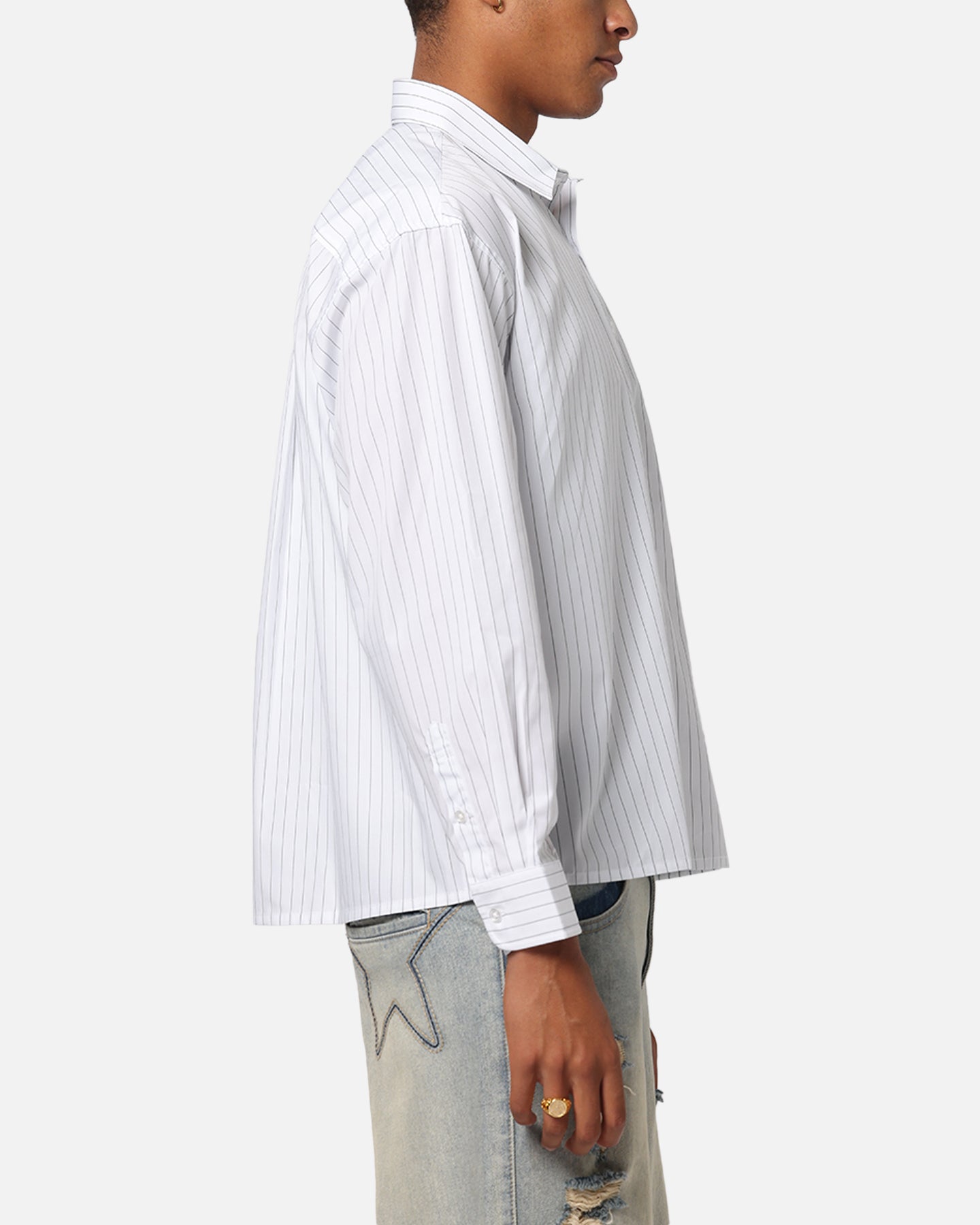 Majestic Athletic New York Yankees Pinstripe Button Up Shirt Optic White、mySite、zt4zffjzw