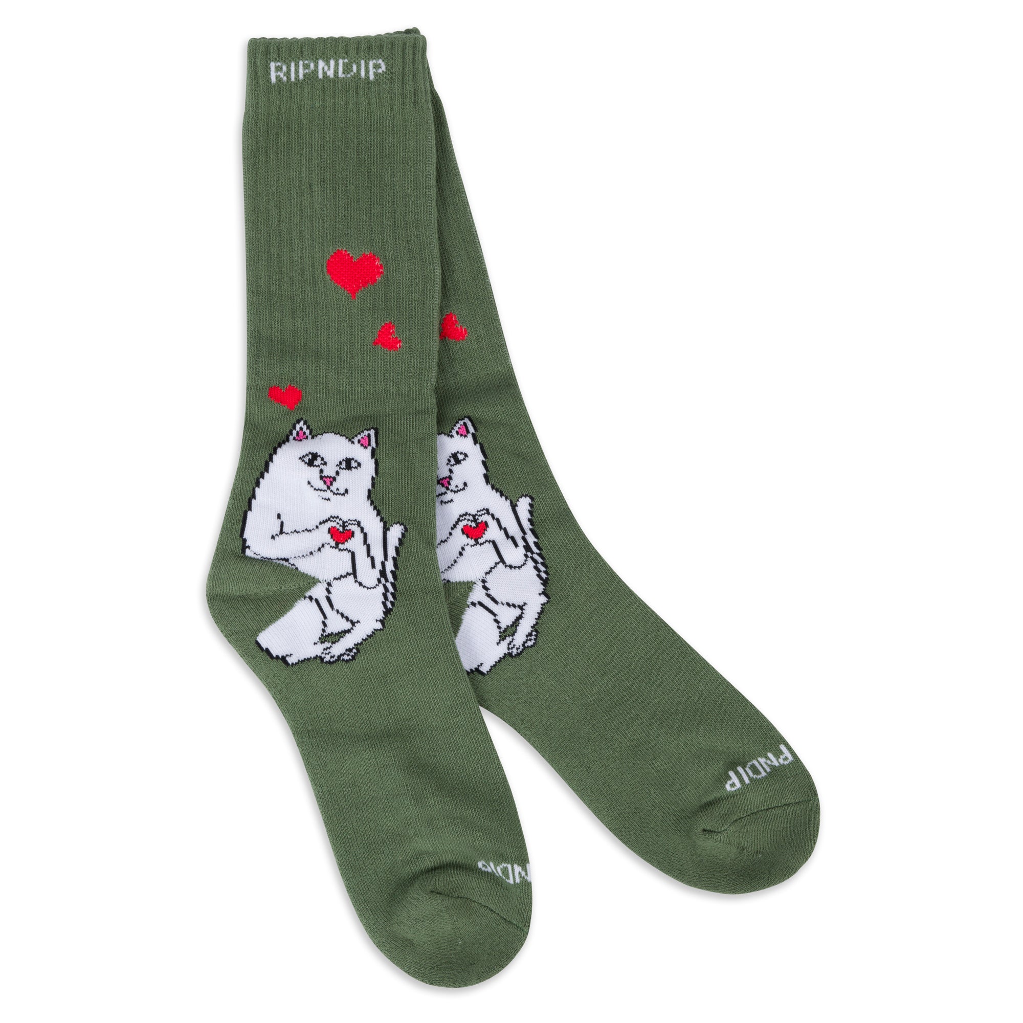  Nermal Love Socks (Olive)、mySite、merchandisen