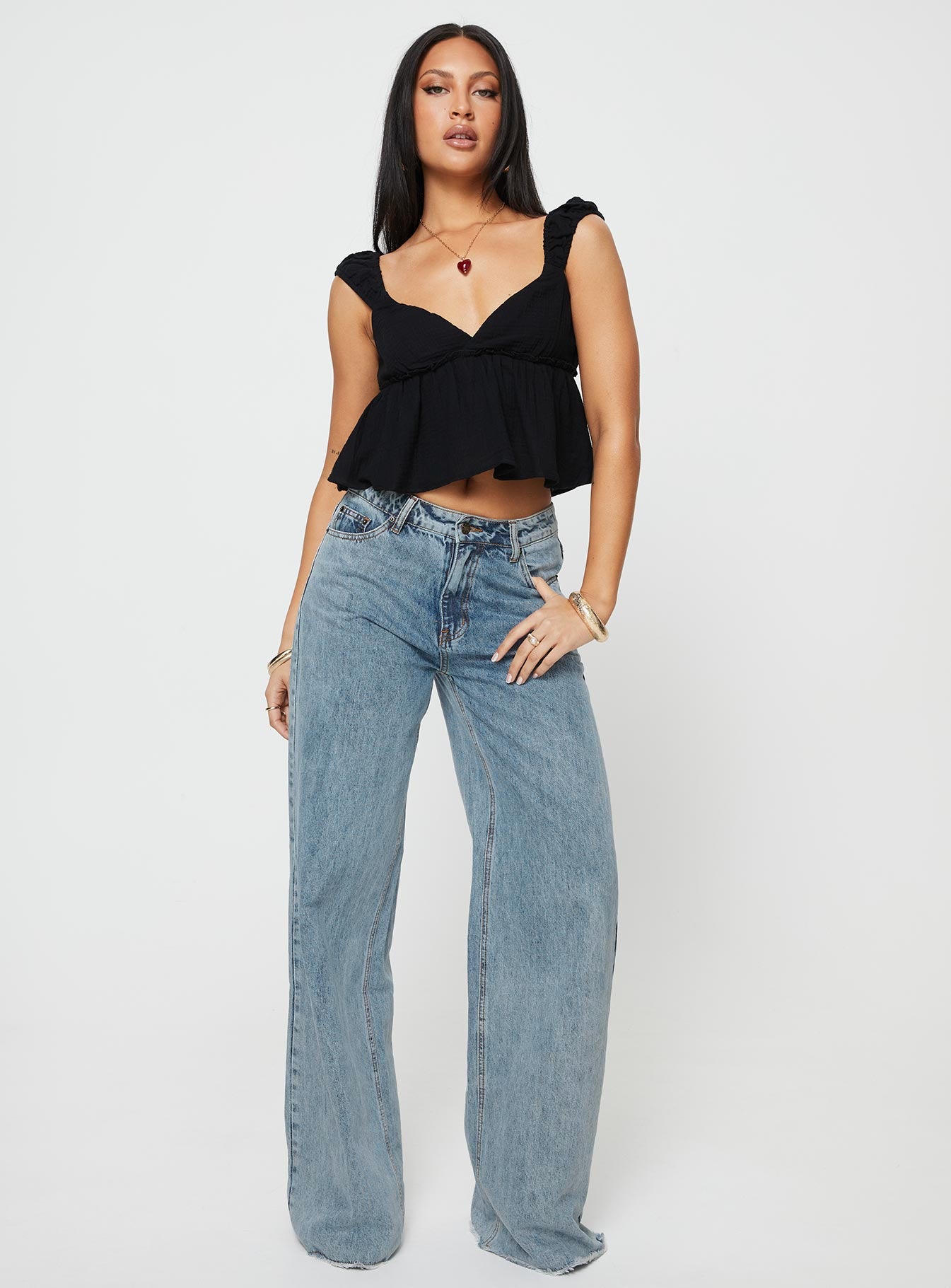 Contardo Short Sleeve Top Black、mySite、solidvoid