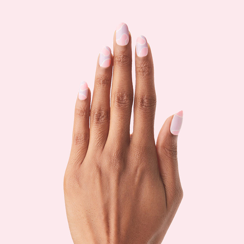 Groovy Swirl - Press-On | Medium | Oval、mySite、solidvoid