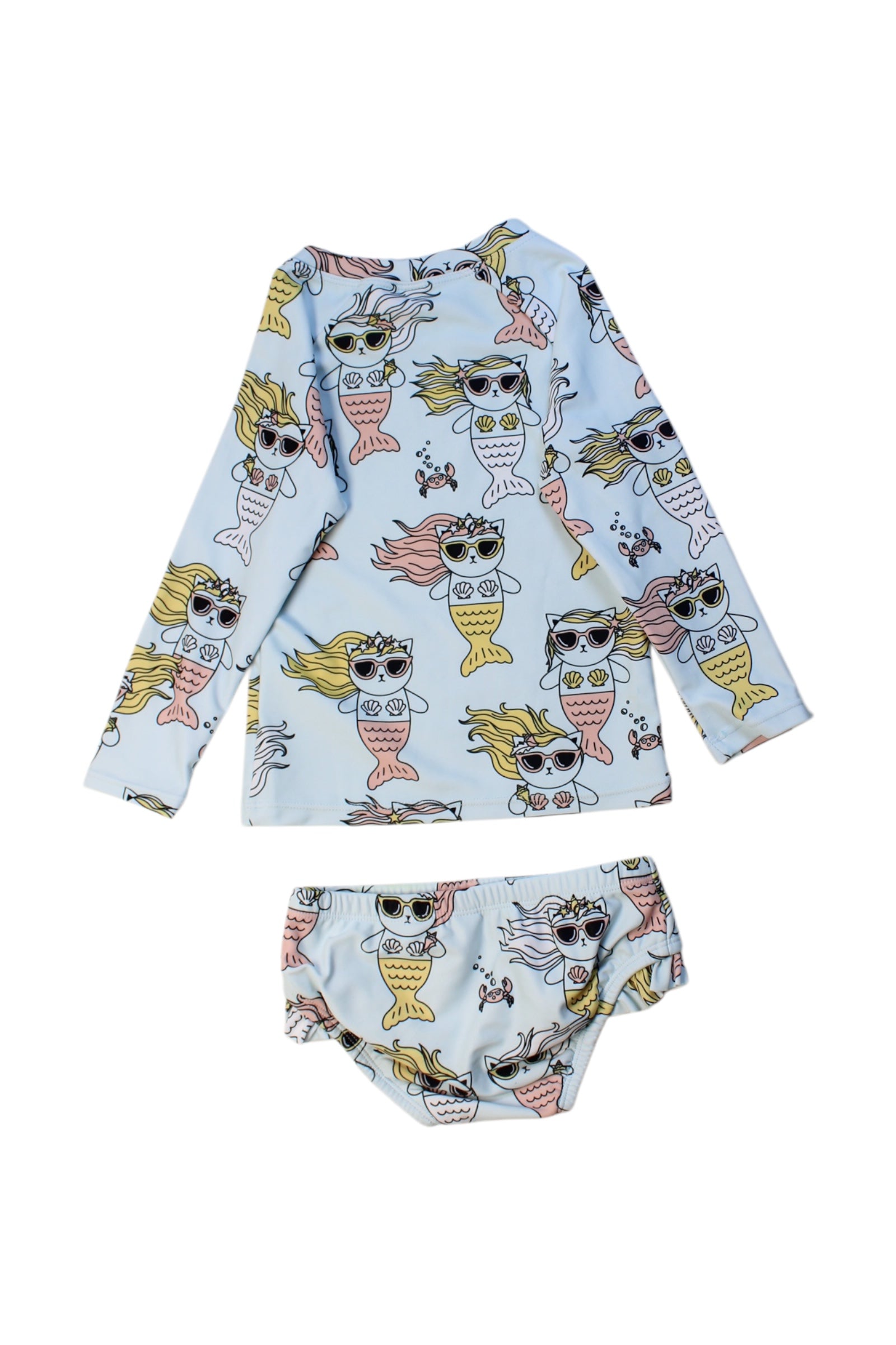 Hux Mermaid Rash Guard Swim Set 3T、mySite、g9winljtr