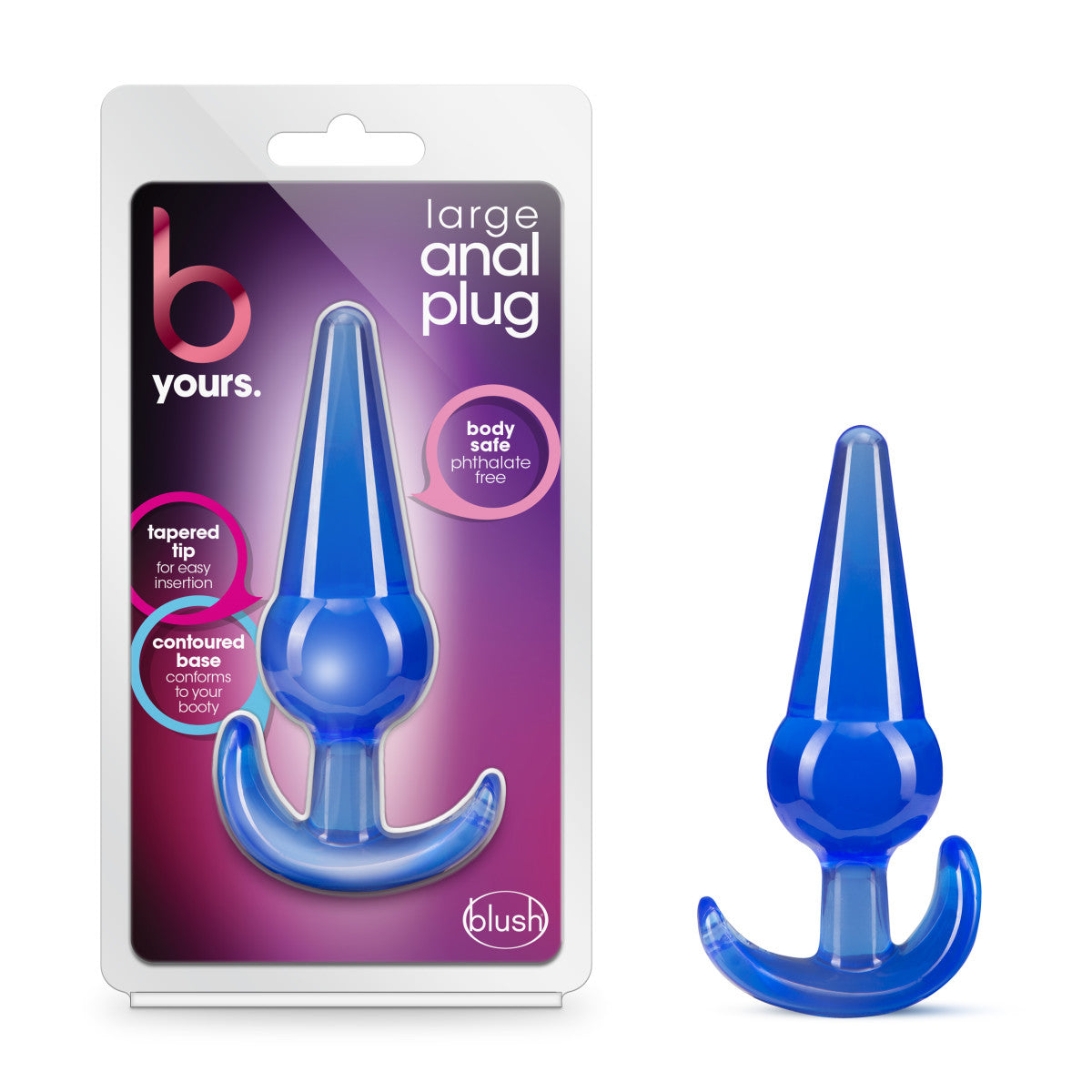 B Yours By Blush® | Blue 4.8-Inch Anal Plug、mySite、bottomscart
