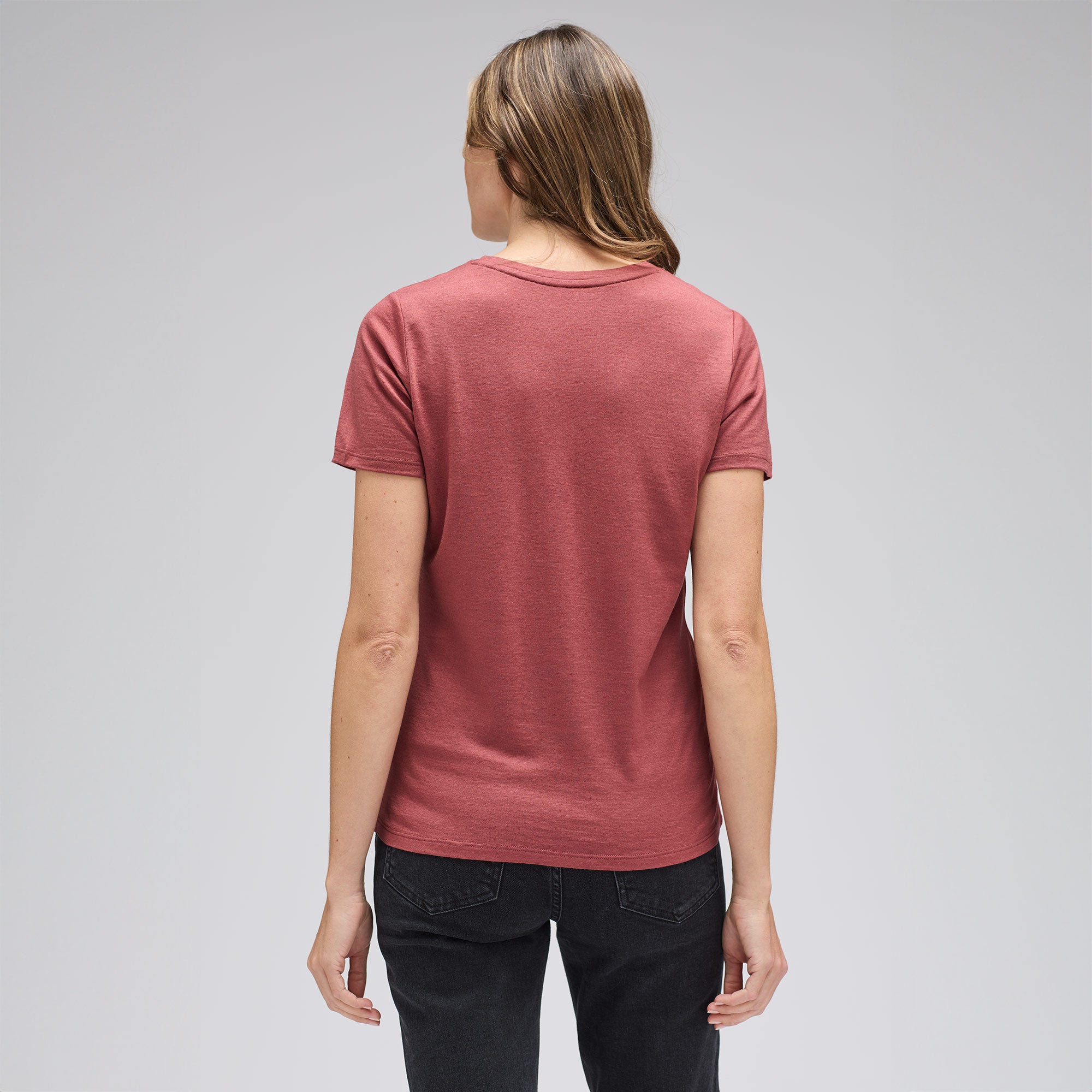 Women's Merino V-Neck T-Shirt、mySite、noshort