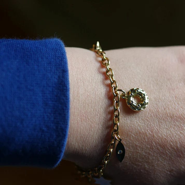 Jewish Charm Bracelet - Gold-Plated、mySite、topwebapps