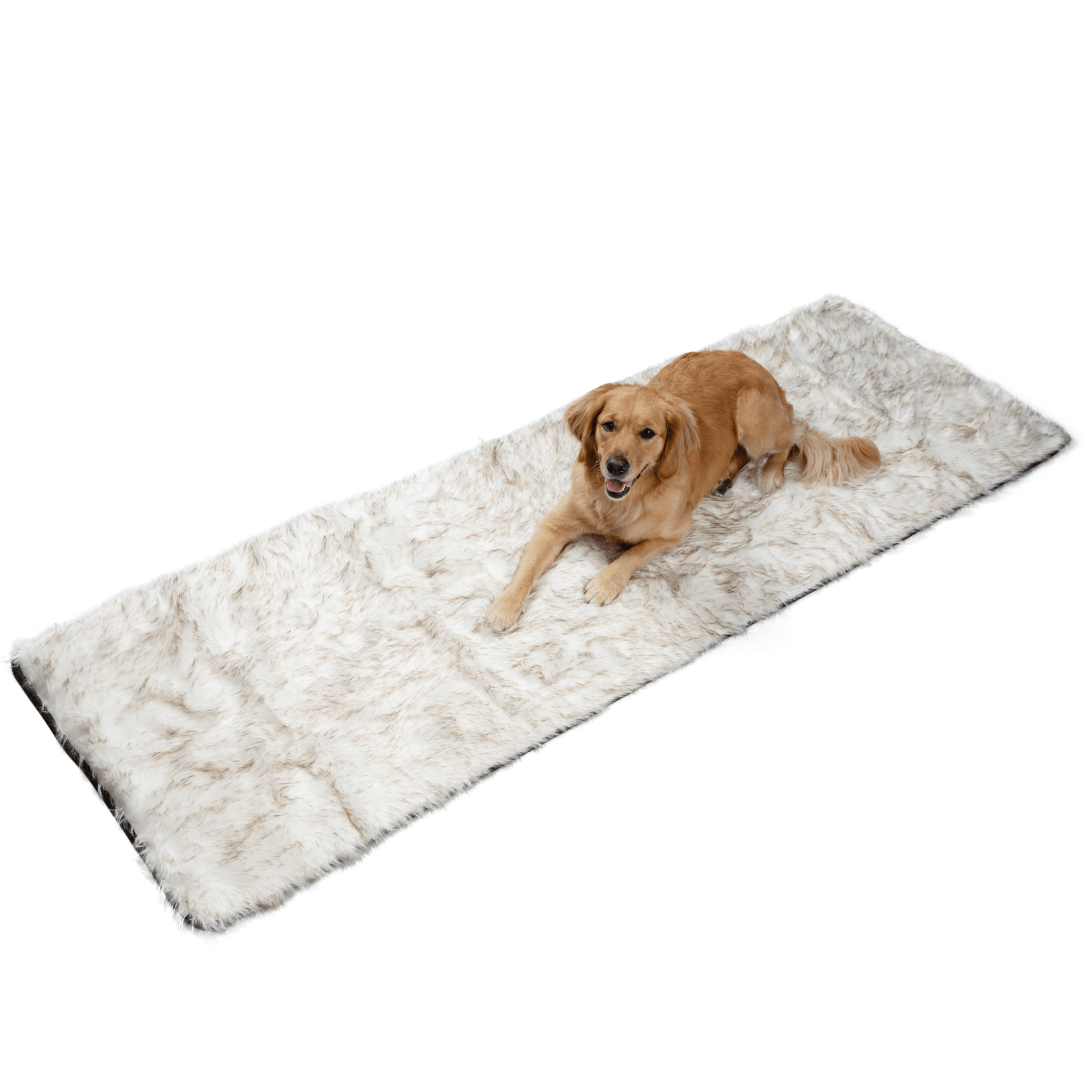 PupProtector™ Waterproof Bed Runner - White with Brown Accents、mySite、solidvoid