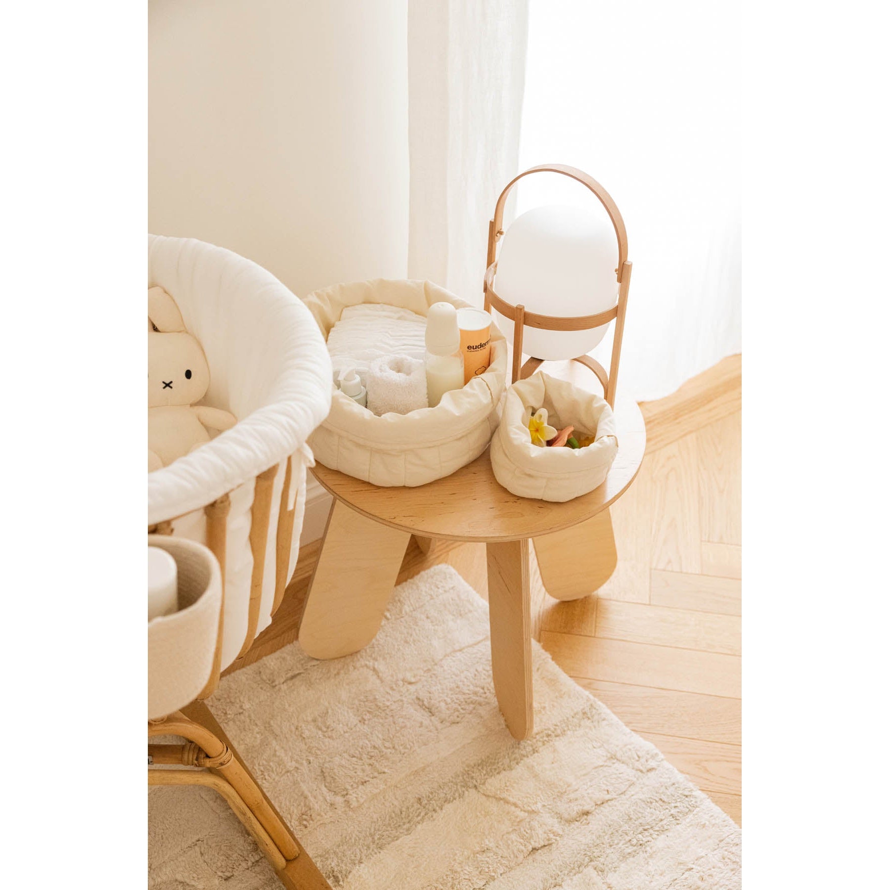 Bambie Natural Set of Two Quilted Baskets、mySite、gigharbornorthrealestate