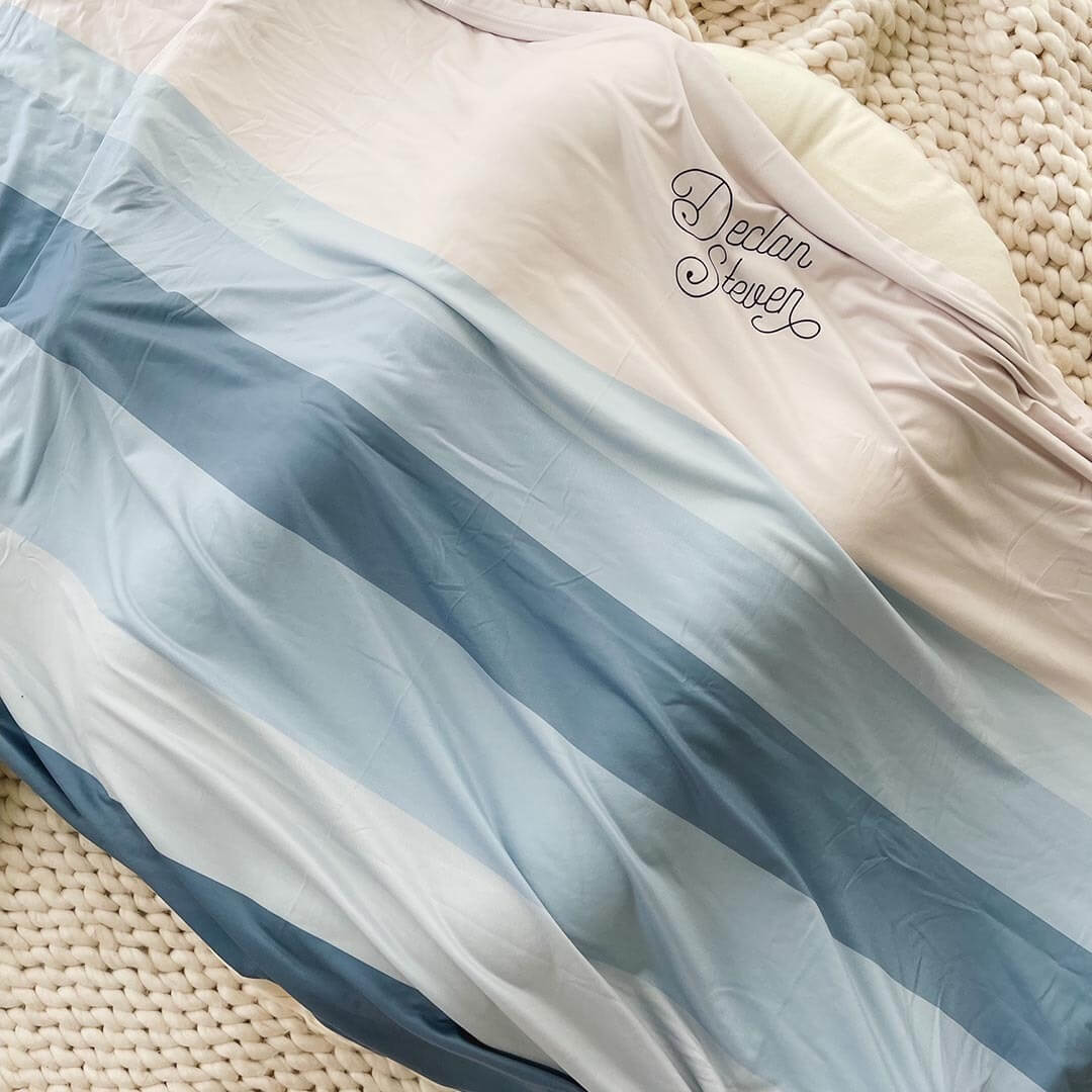  Personalized Ombre Swaddle | Dusty Blues、mySite、layawaytickets