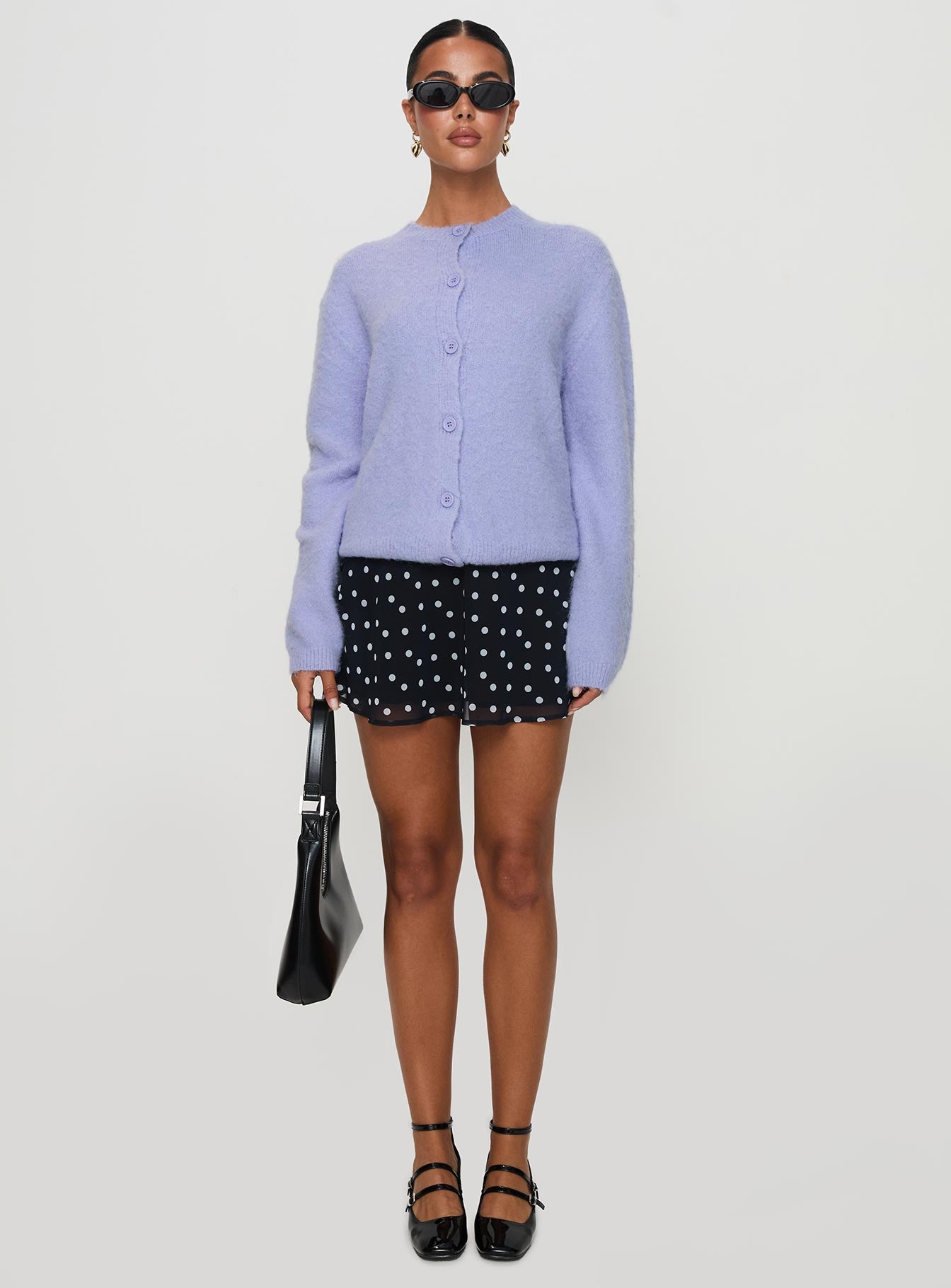 Alyse Mohair Cardigan Lilac、mySite、solidvoid