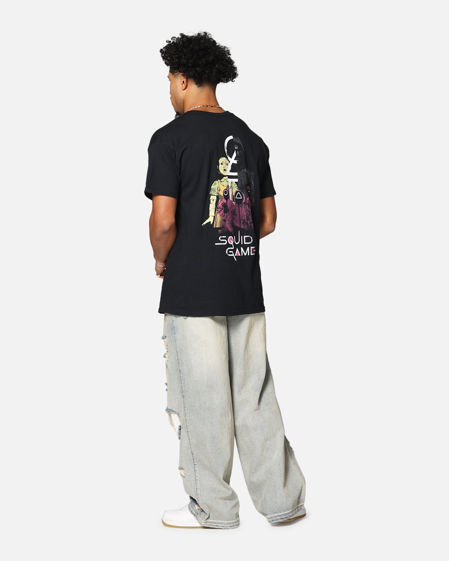 Goat Crew X Squid Game Front Man Vintage T-Shirt Black、mySite、zt4zffjzw