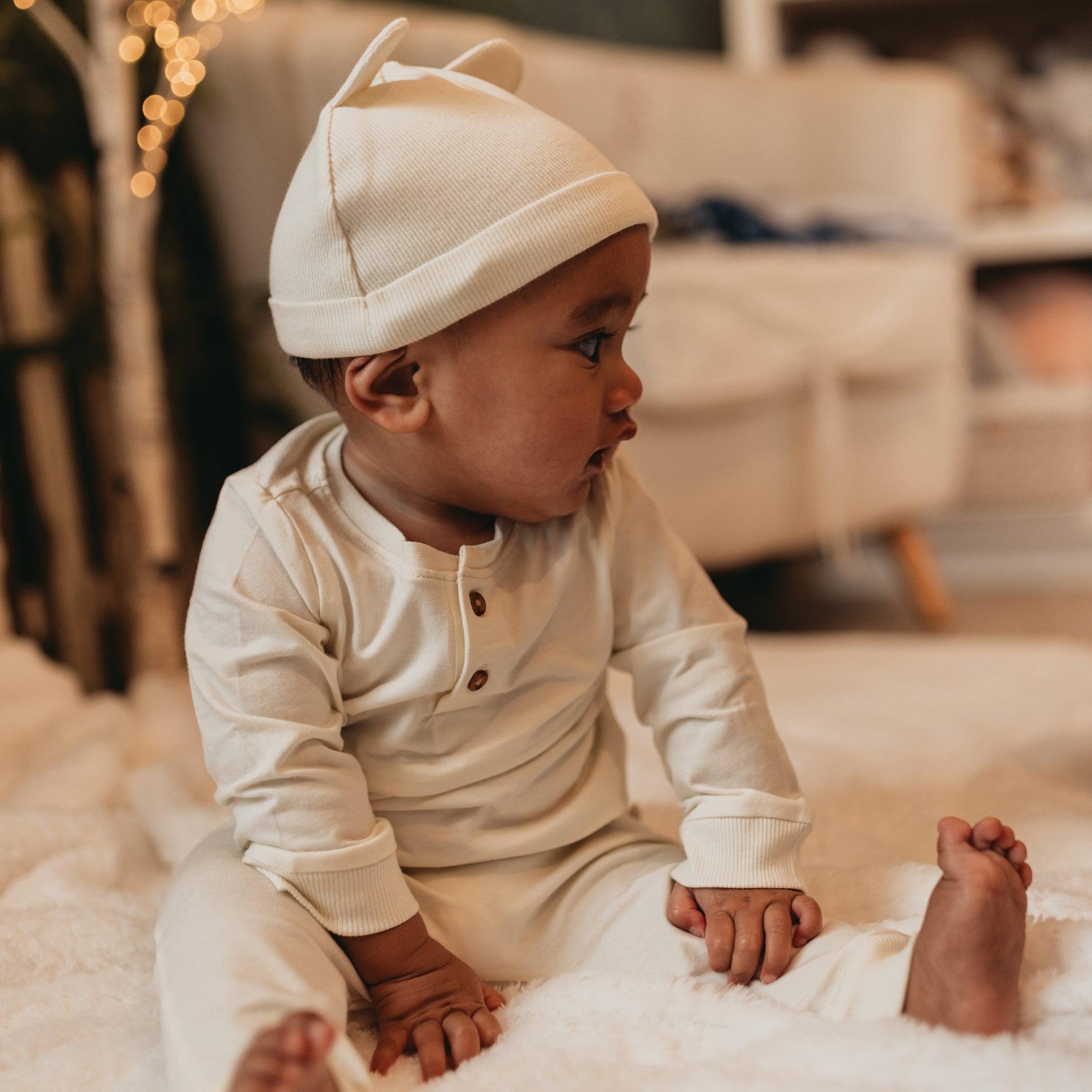 RETIRED - Organic Long Sleeve Bunny Pant Set - Sugar Cookie、mySite、g9winljtr