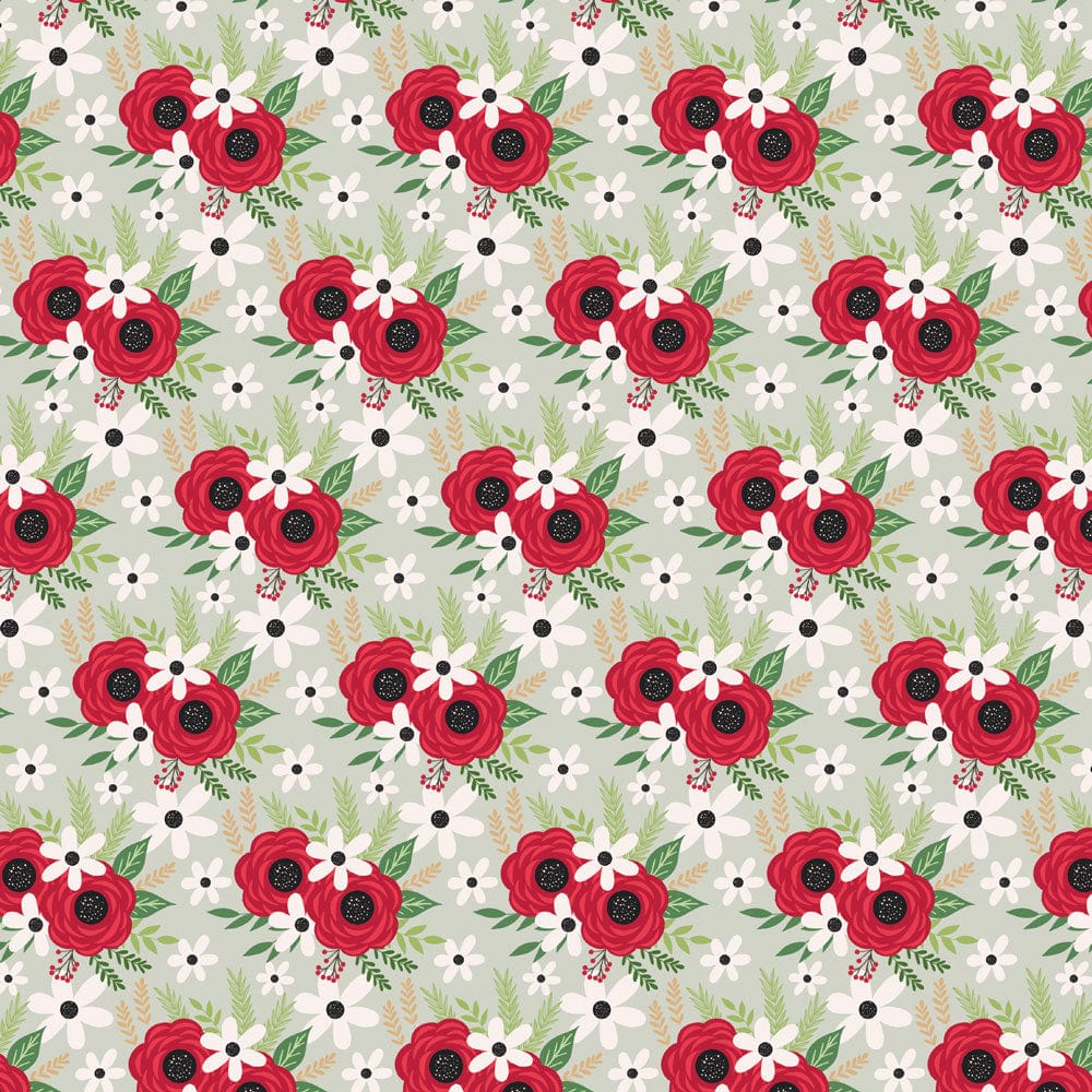  Christmas Roses 12 x 12 Paper、mySite、ghnorth