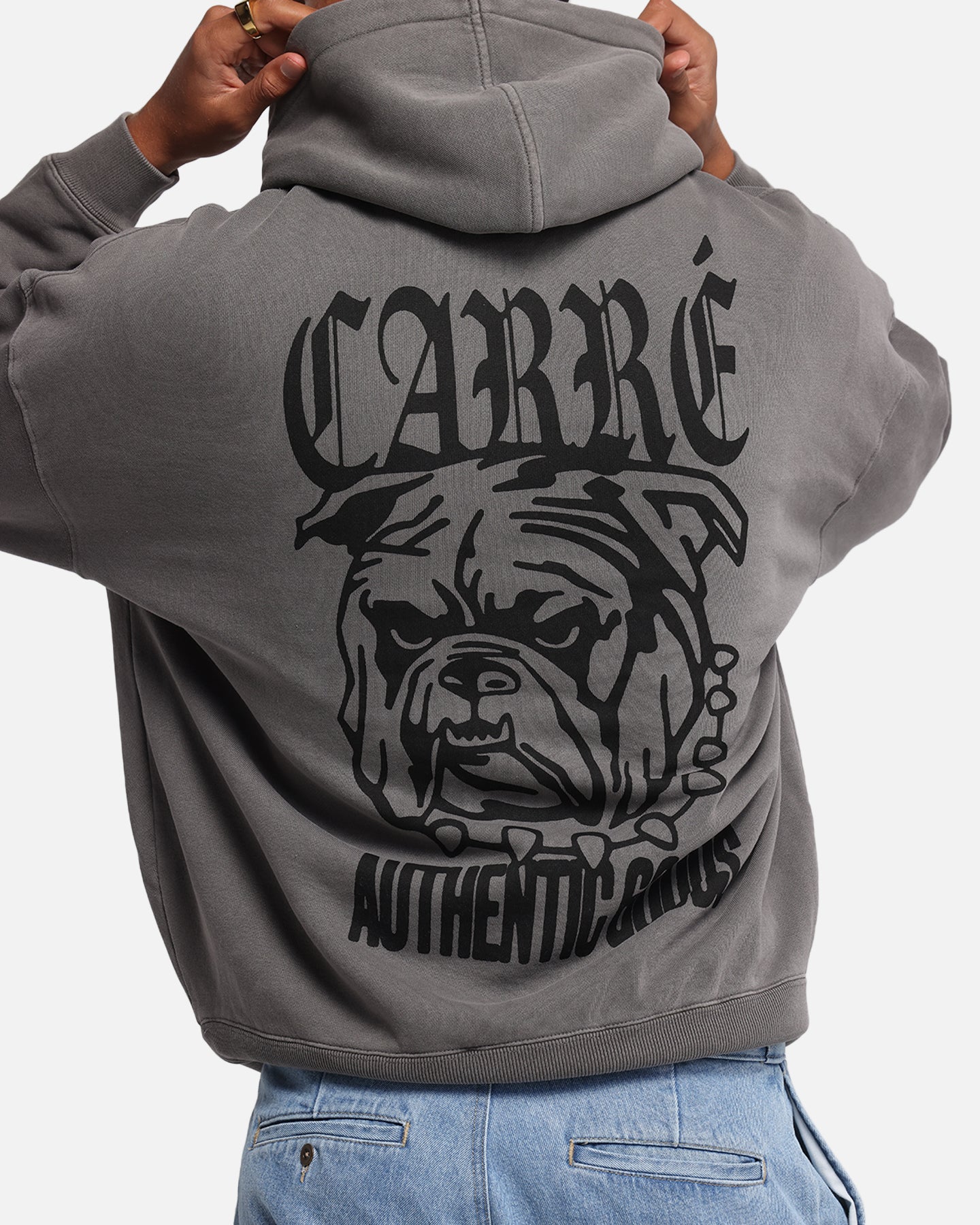 Carre Bulldog Hoodie Washed Charcoal、mySite、zt4zffjzw