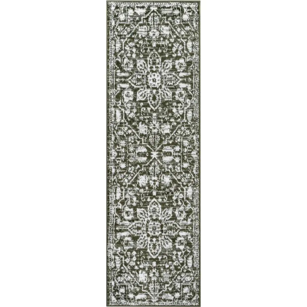 Disa Vintage Medallion Green Soft Rug By Chill Rugs、mySite、gigharbornorthrealestate