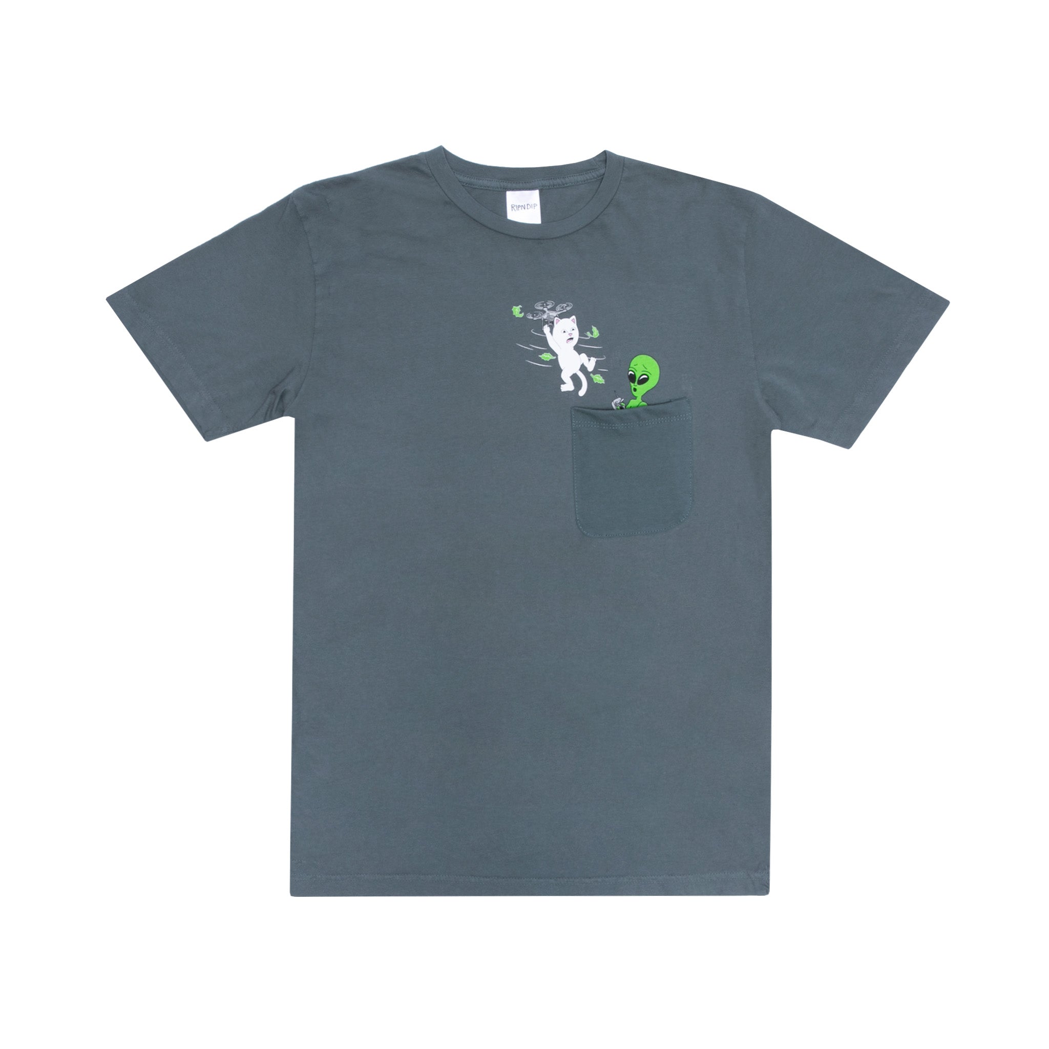  Bye Bye Pocket Tee (Charcoal)、mySite、merchandisen