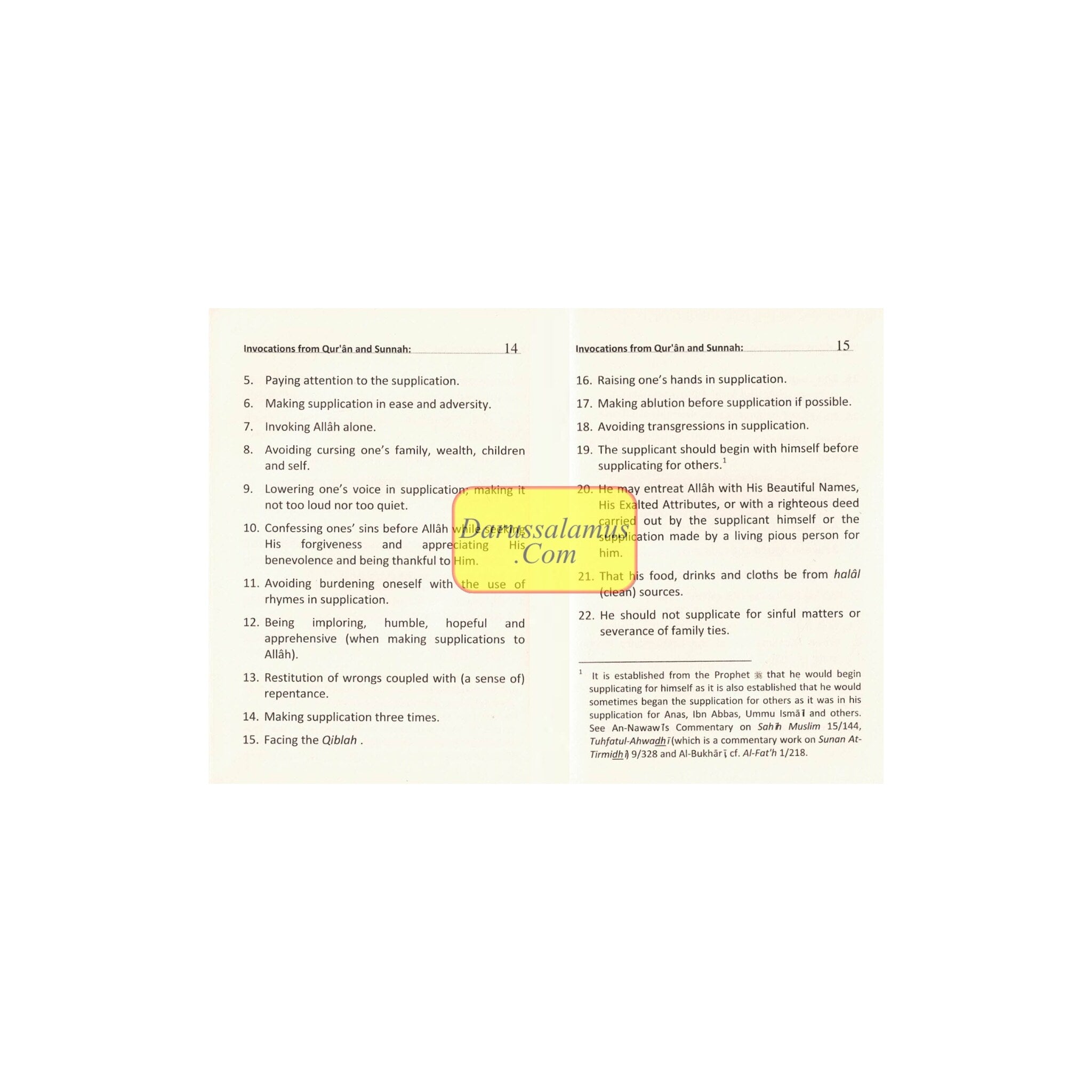 Invocations from the Qur'an & Sunnah Pocket Size Rexin Cover、mySite、topwebapps