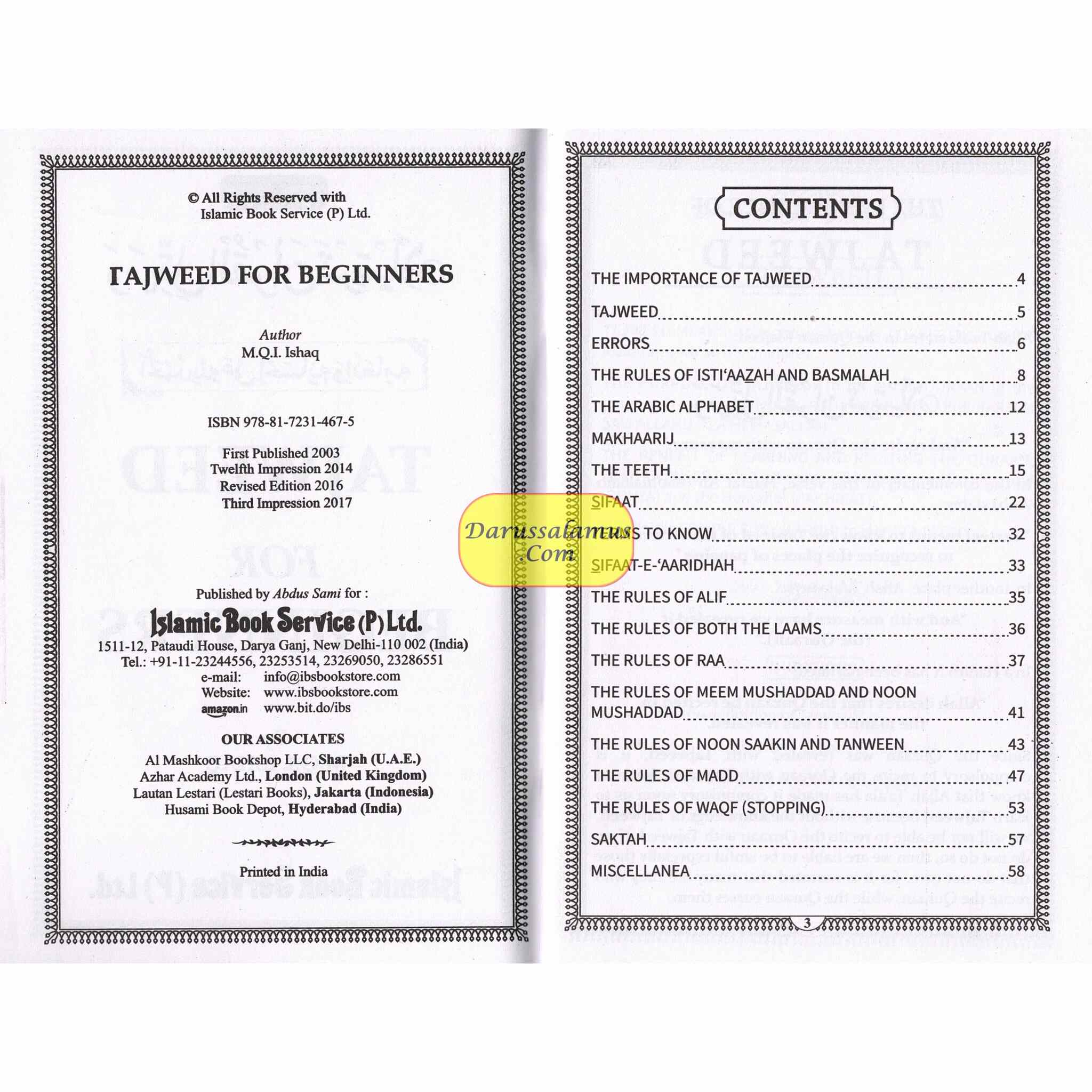 Tajweed For Beginners: How to Pronounce the Quran Correctly By M.Q. Ishaq、mySite、topwebapps