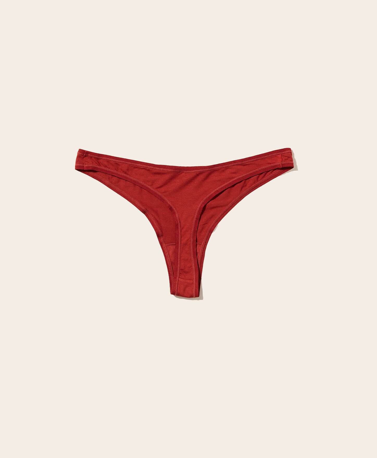  The Thong Panty - Rayon - Deep Terracotta、mySite、ashleygrahame