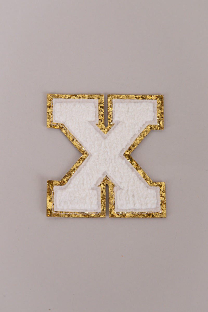 Chenille Adhesive Letter Patches- White 5.5cm、mySite、hinf8tx79