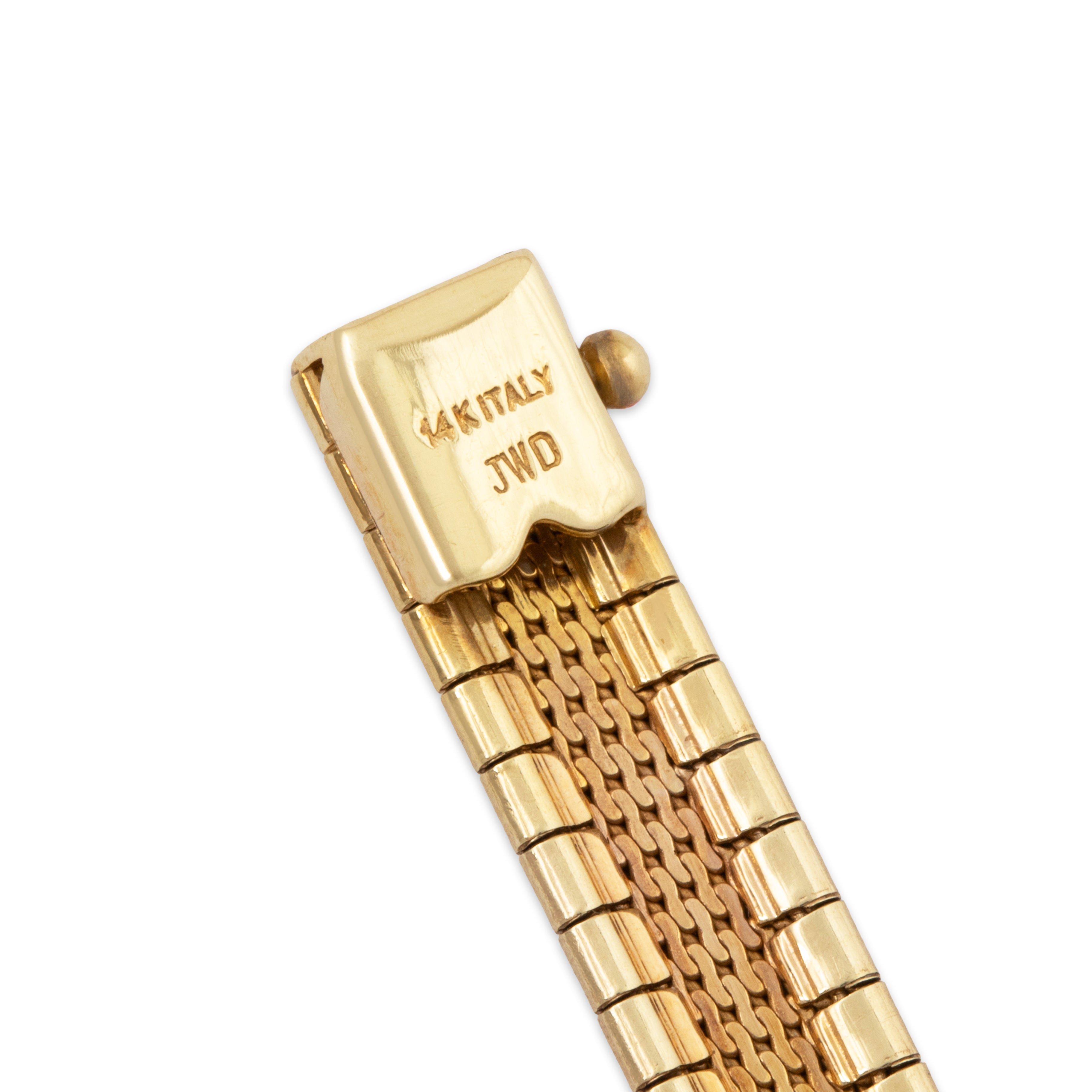 Vintage Italian 14k Yellow Gold Omega Chain Bracelet 6.25、mySite、hinf8tx79