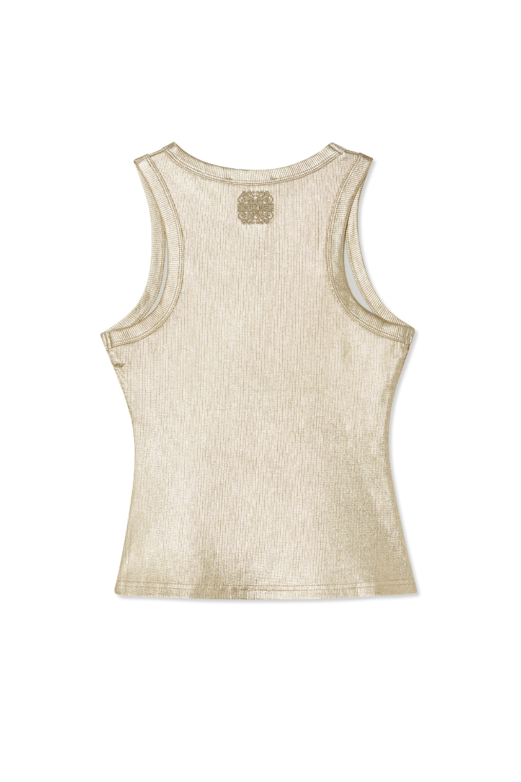 Gold Ribbed Tank Top、mySite、solidvoid