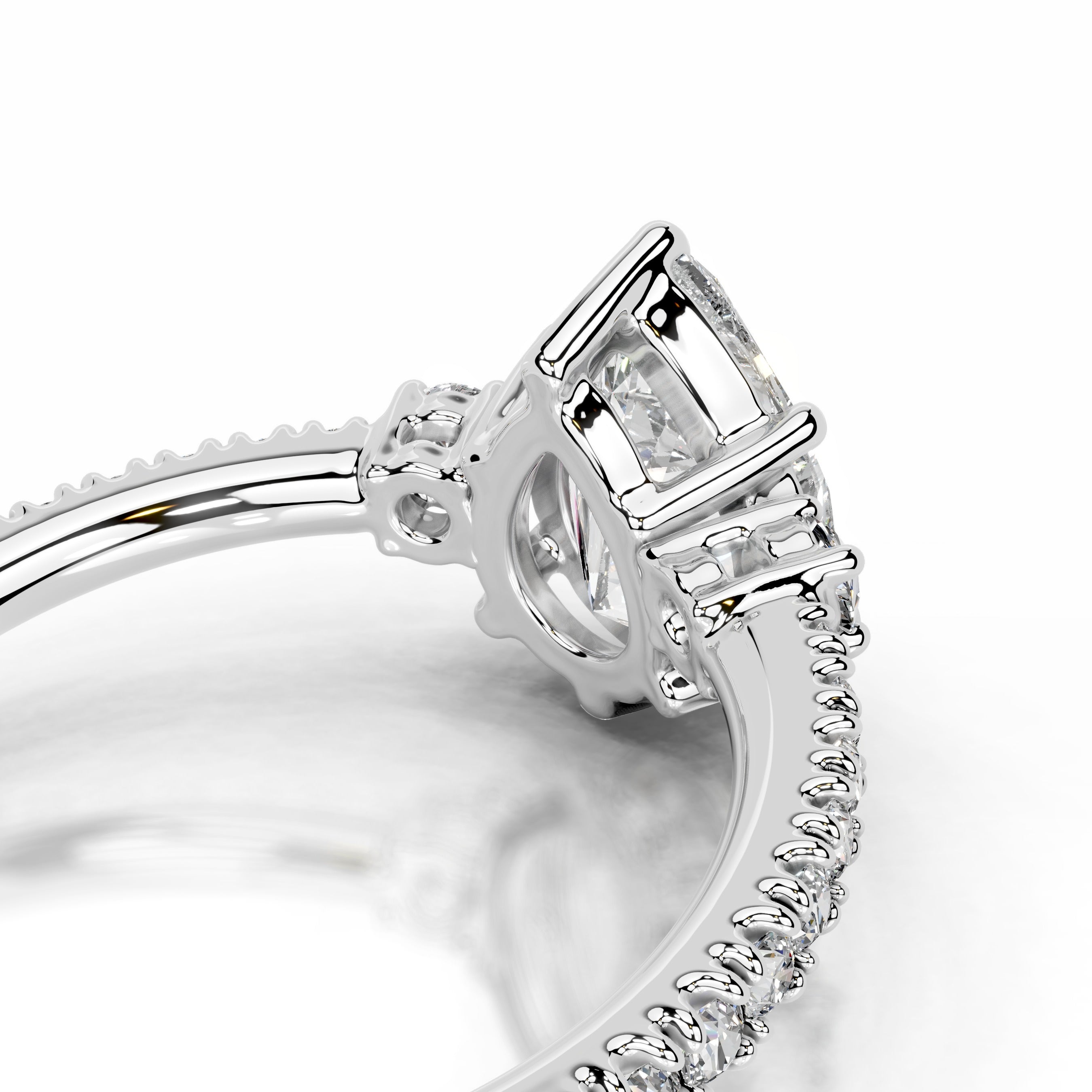 Leandra Lab Grown Diamond Ring - 18K White Gold、mySite、hinf8tx79