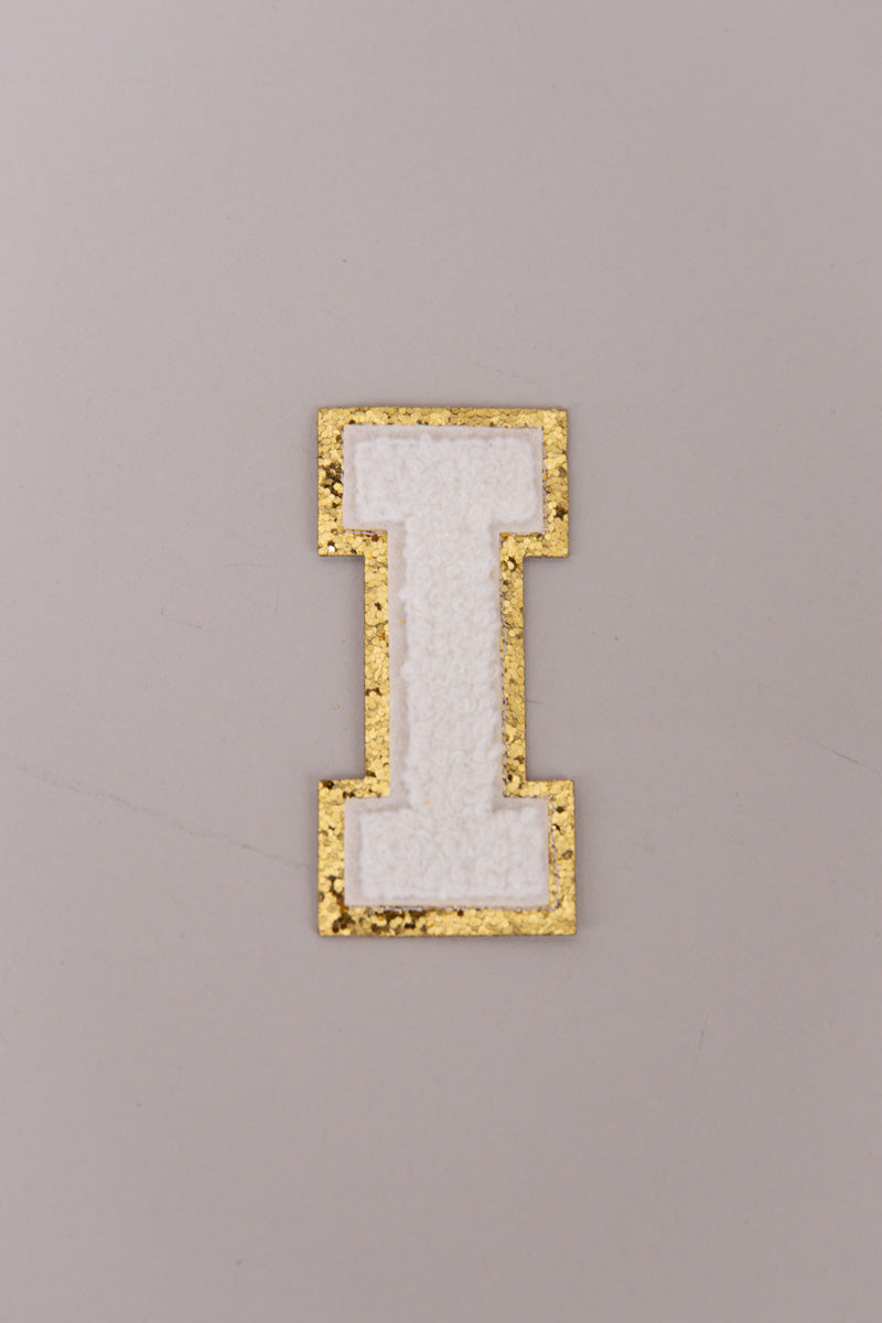 Chenille Adhesive Letter Patches- White 5.5cm、mySite、hinf8tx79