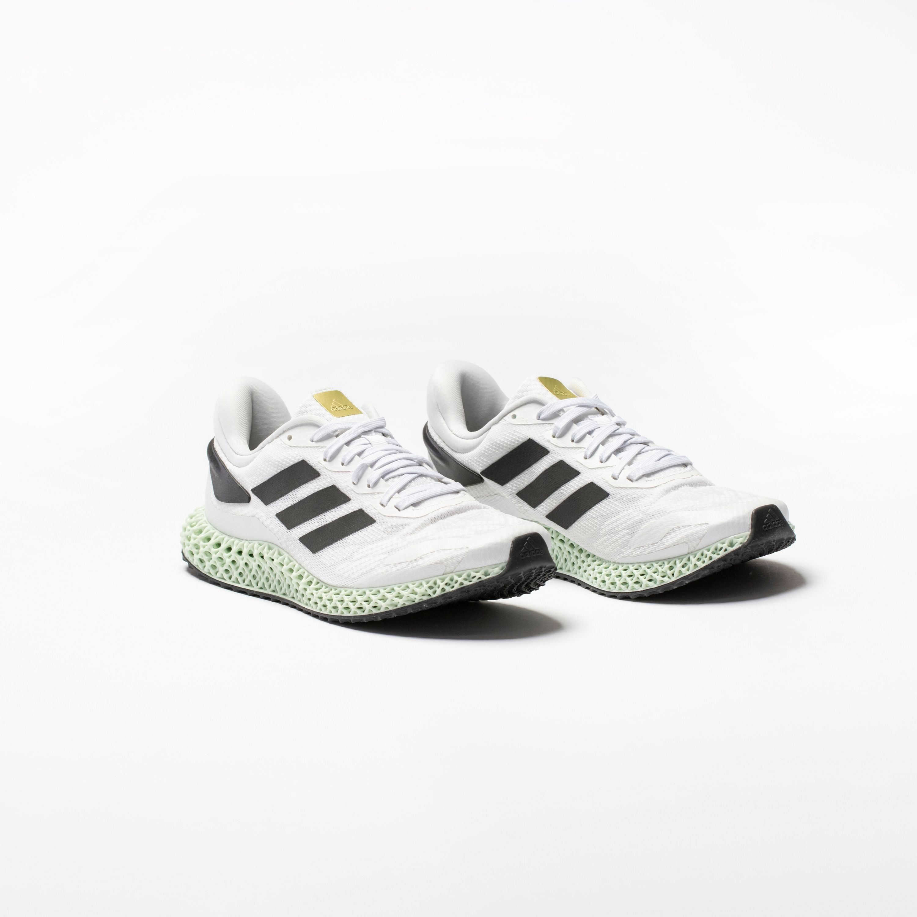 4D Run 1.0 Mens Running Shoe - White/Black/Gold Metallic/Mint、mySite、dreamappss