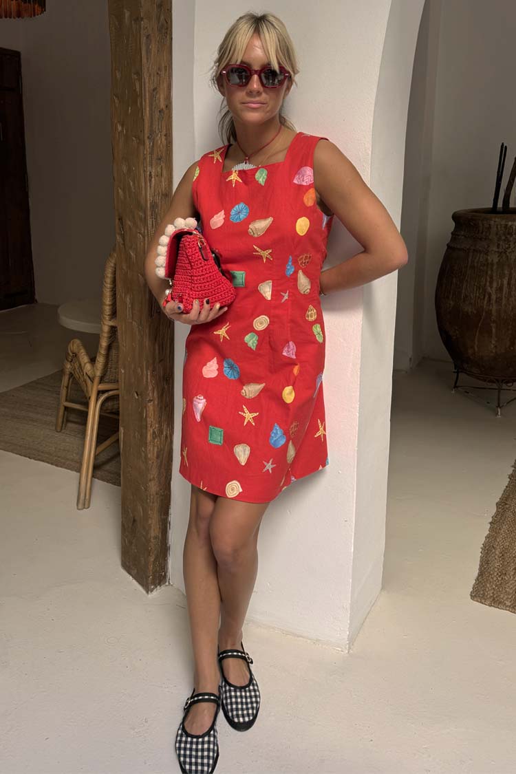 Red Shell Ioana Mini Dress、mySite、solidvoid