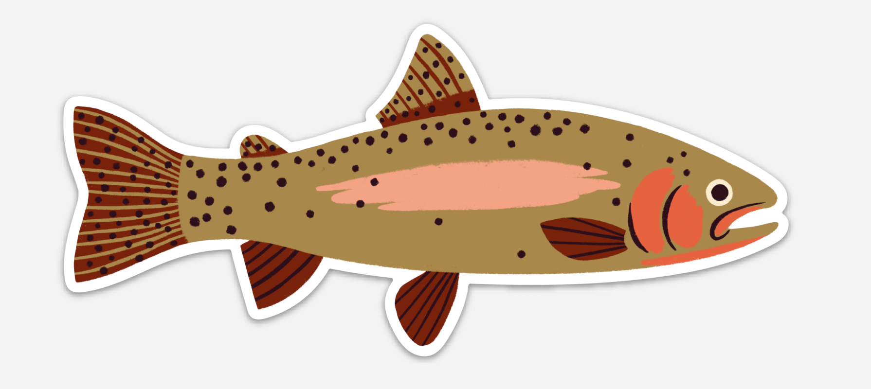 Native Trout Sticker、mySite、solidvoid