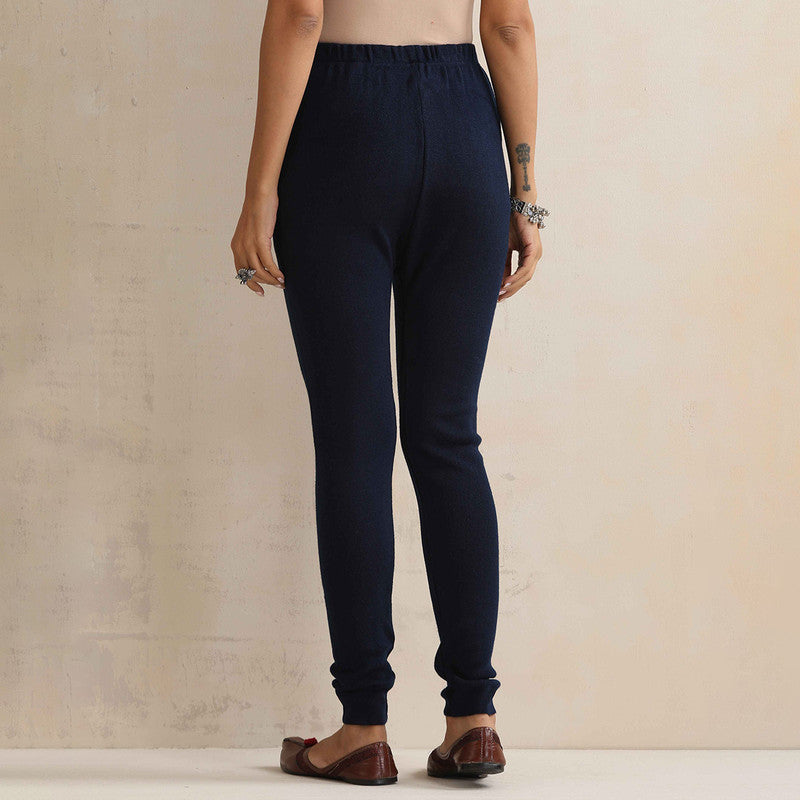 Woolen Solid Leggings For Women | Blue、mySite、camillekostekn