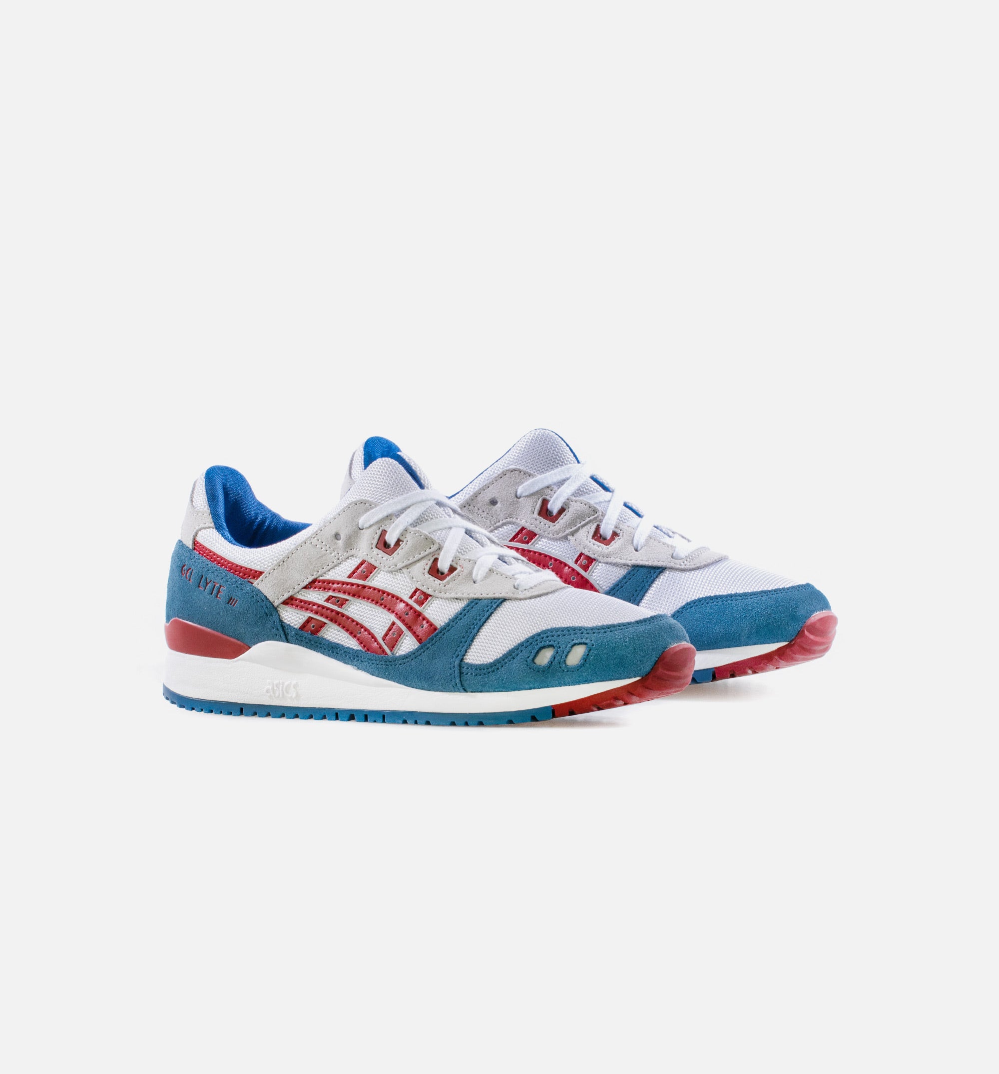 Gel Lyte Iii Mens Lifestyle Shoe - White/Blue/Red、mySite、dreamappss