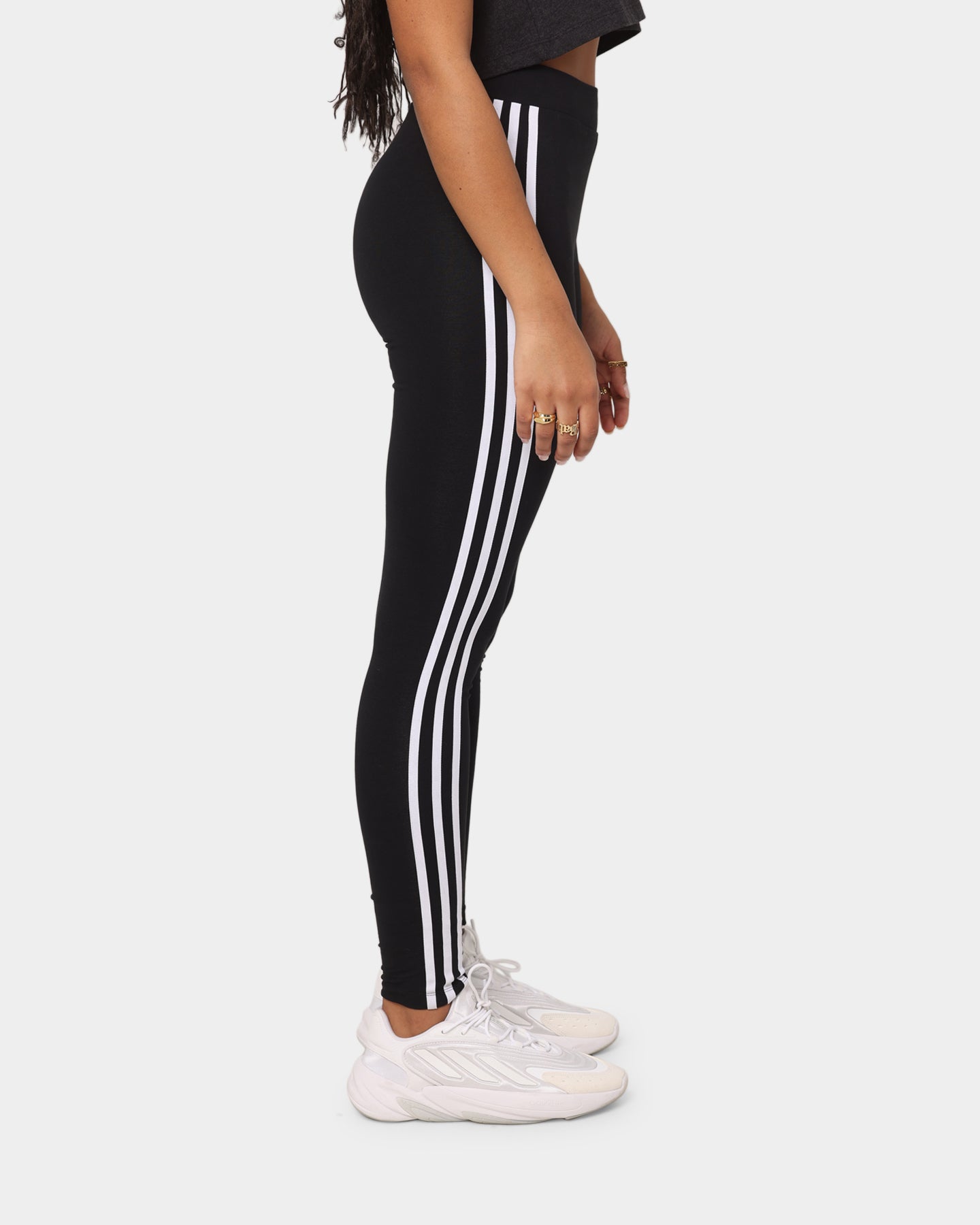 Adidas Women's 3-Stripe Tights Black/White、mySite、zt4zffjzw