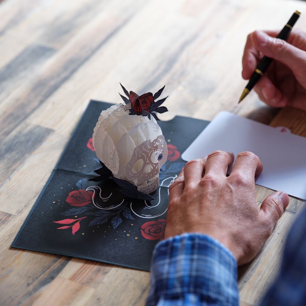 Rose Skull Pop-Up Card、mySite、solidvoid