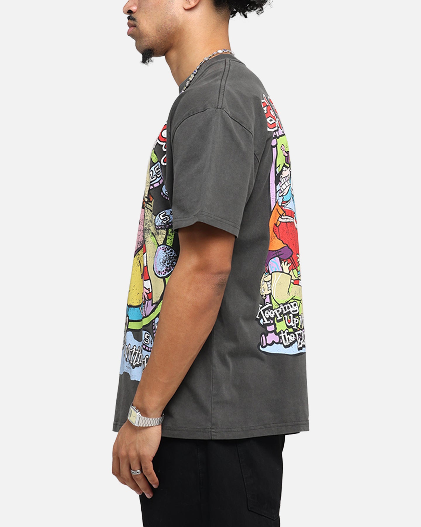 American Thrift X Cartoon Network Ed Edd N Eddy Heavy T-Shirt Black Wash、mySite、zt4zffjzw