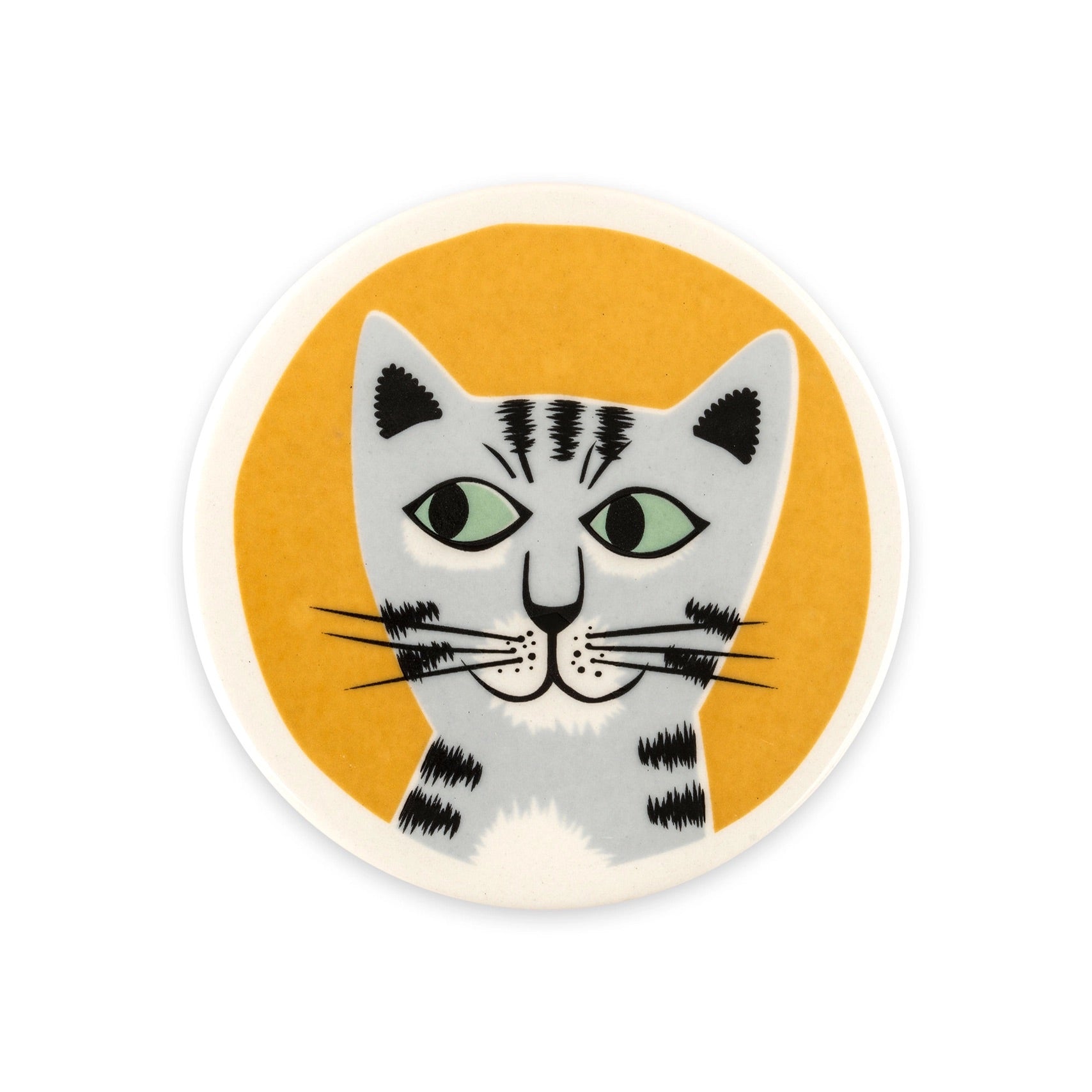 Handmade Ceramic Cat Coasters Box Set of 4、mySite、g9winljtr