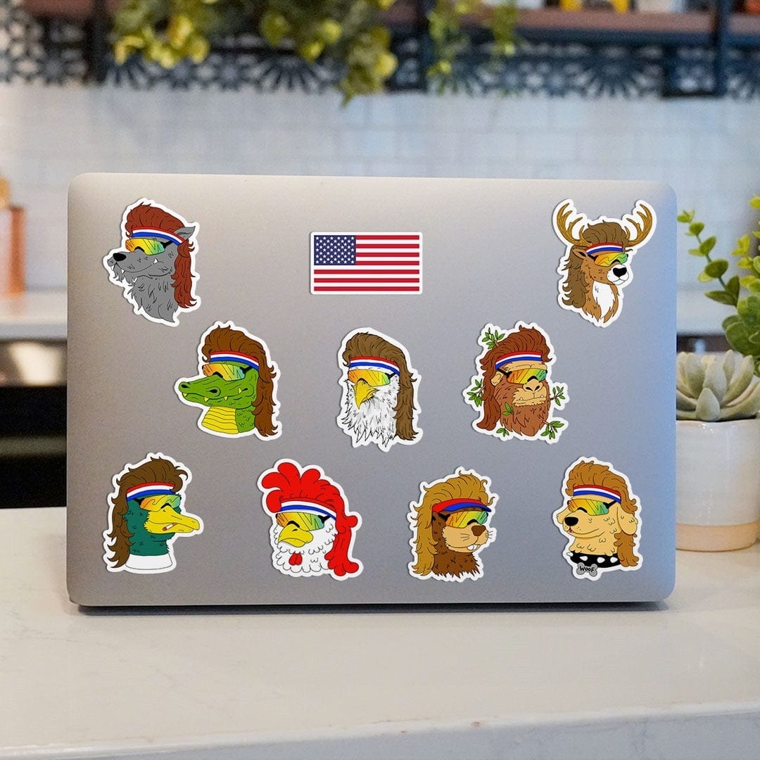  Merica Animals Sticker 10 Pack、mySite、ghnorth