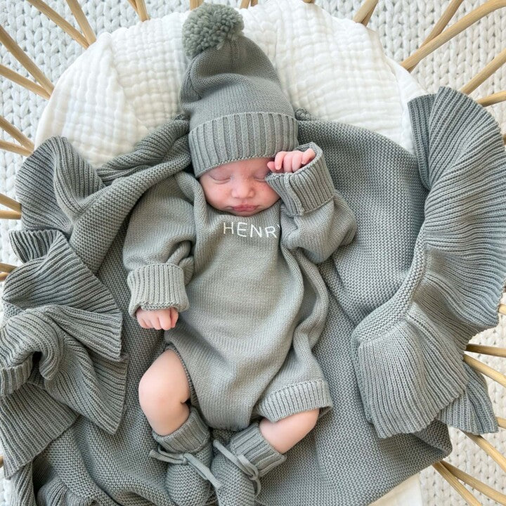  Personalized Knit Sweater Bubble Romper | Smoke、mySite、layawaytickets