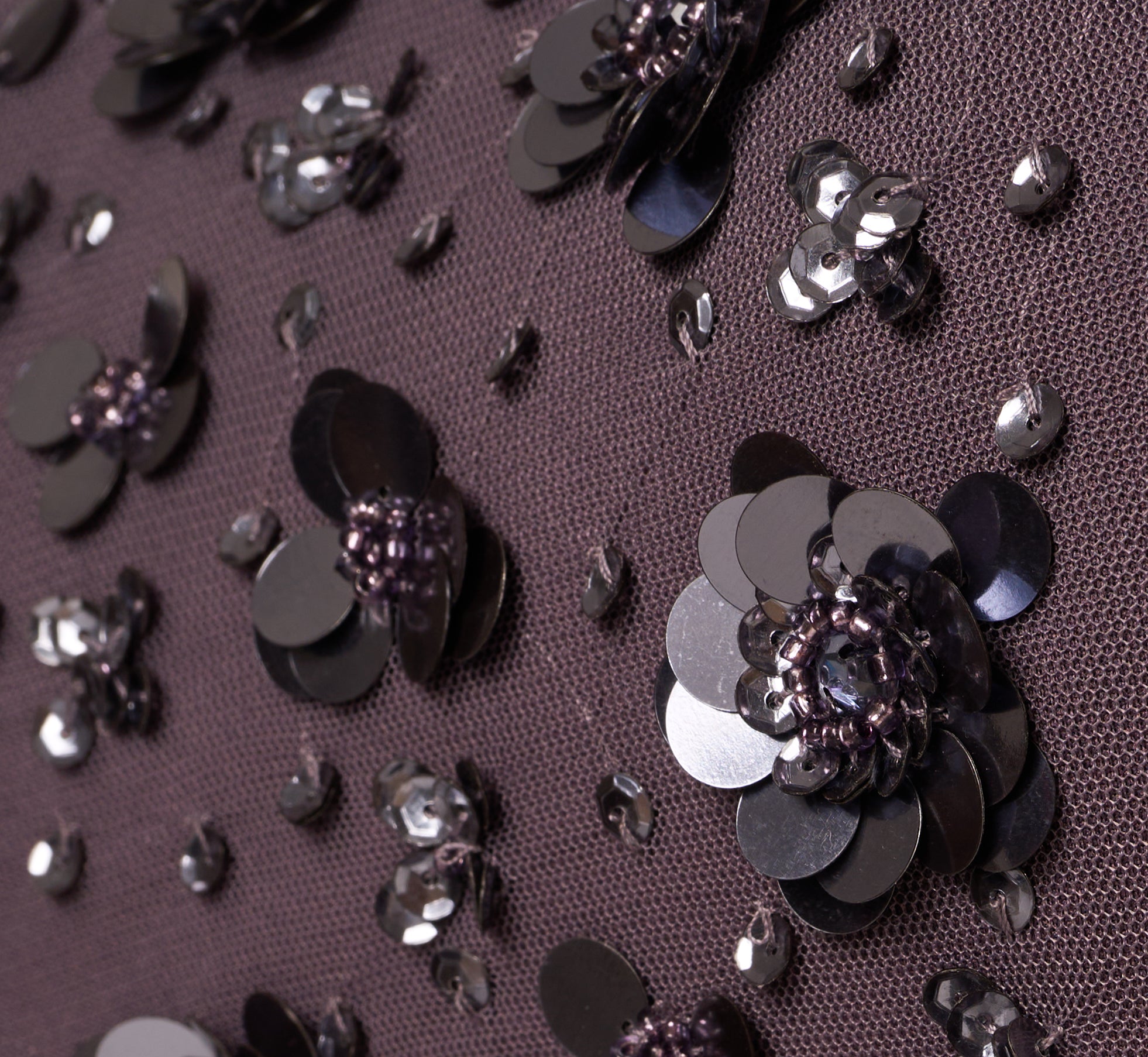 3D Floral Hand-Beaded One-Shoulder Long Column Gown In Moonscape、mySite、solidvoid