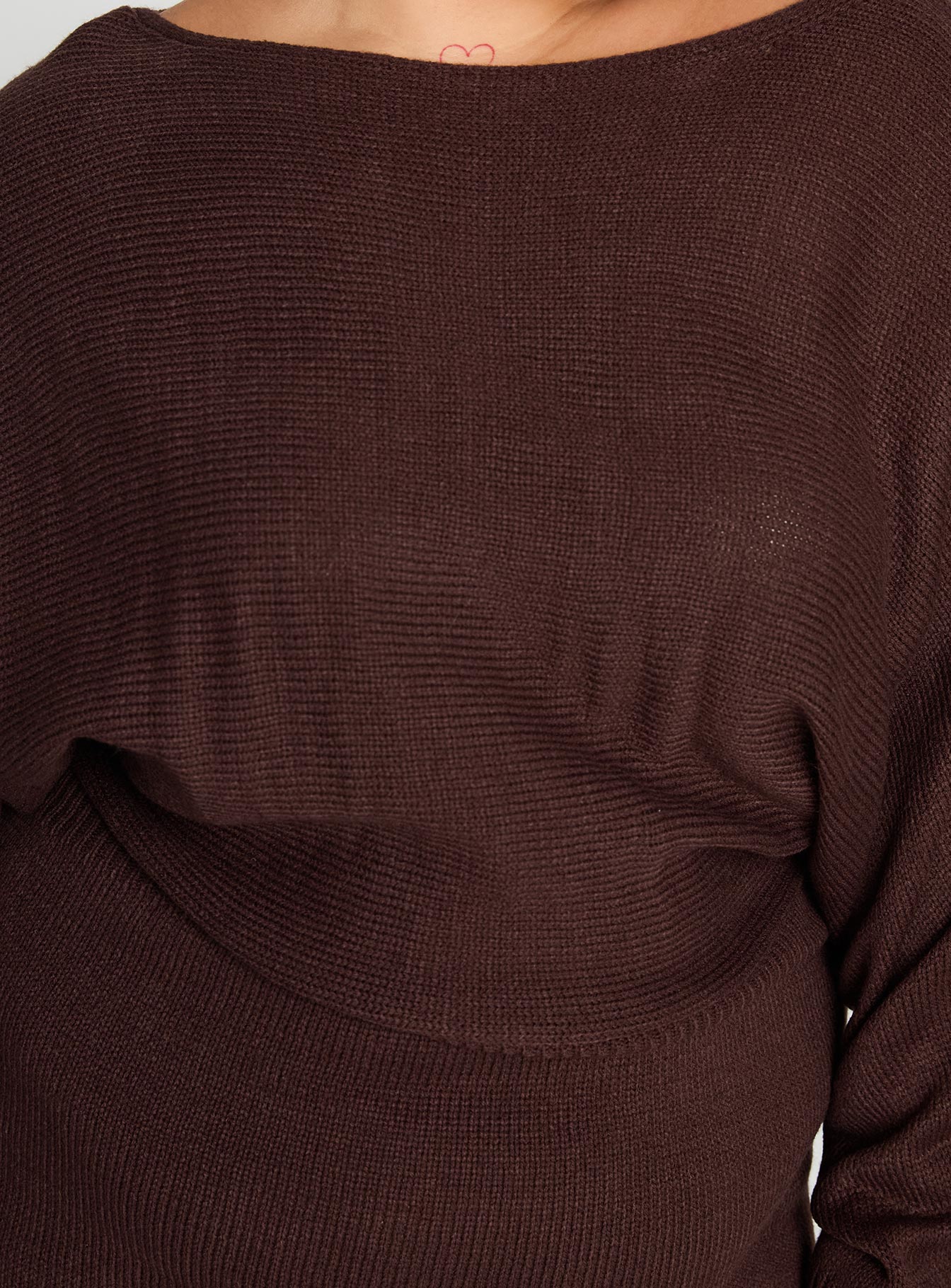 Bellamie Long Sleeve Mini Dress Chocolate Curve、mySite、solidvoid