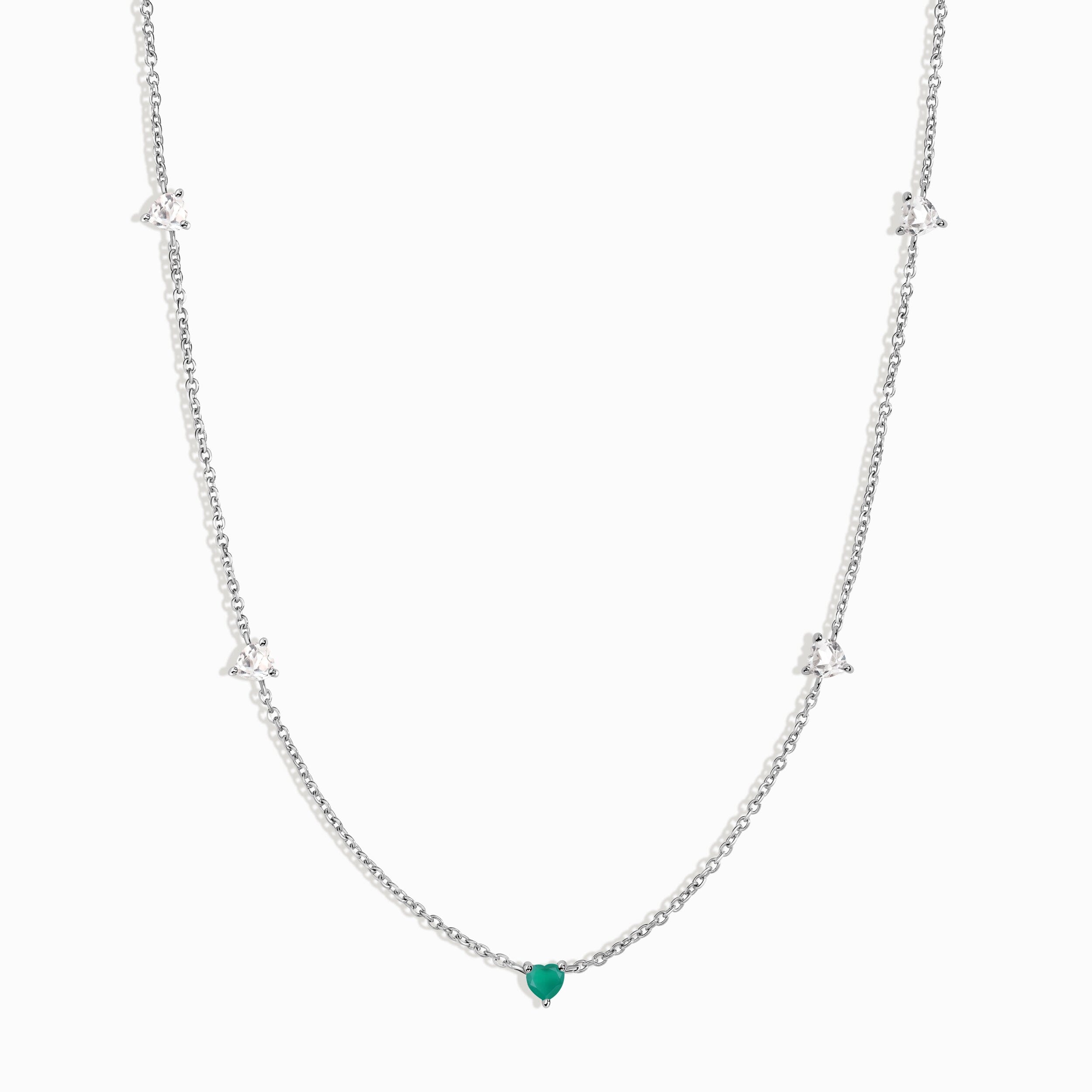 Green Onyx Never Without My Gem Necklace - May Birthstone、mySite、hinf8tx79