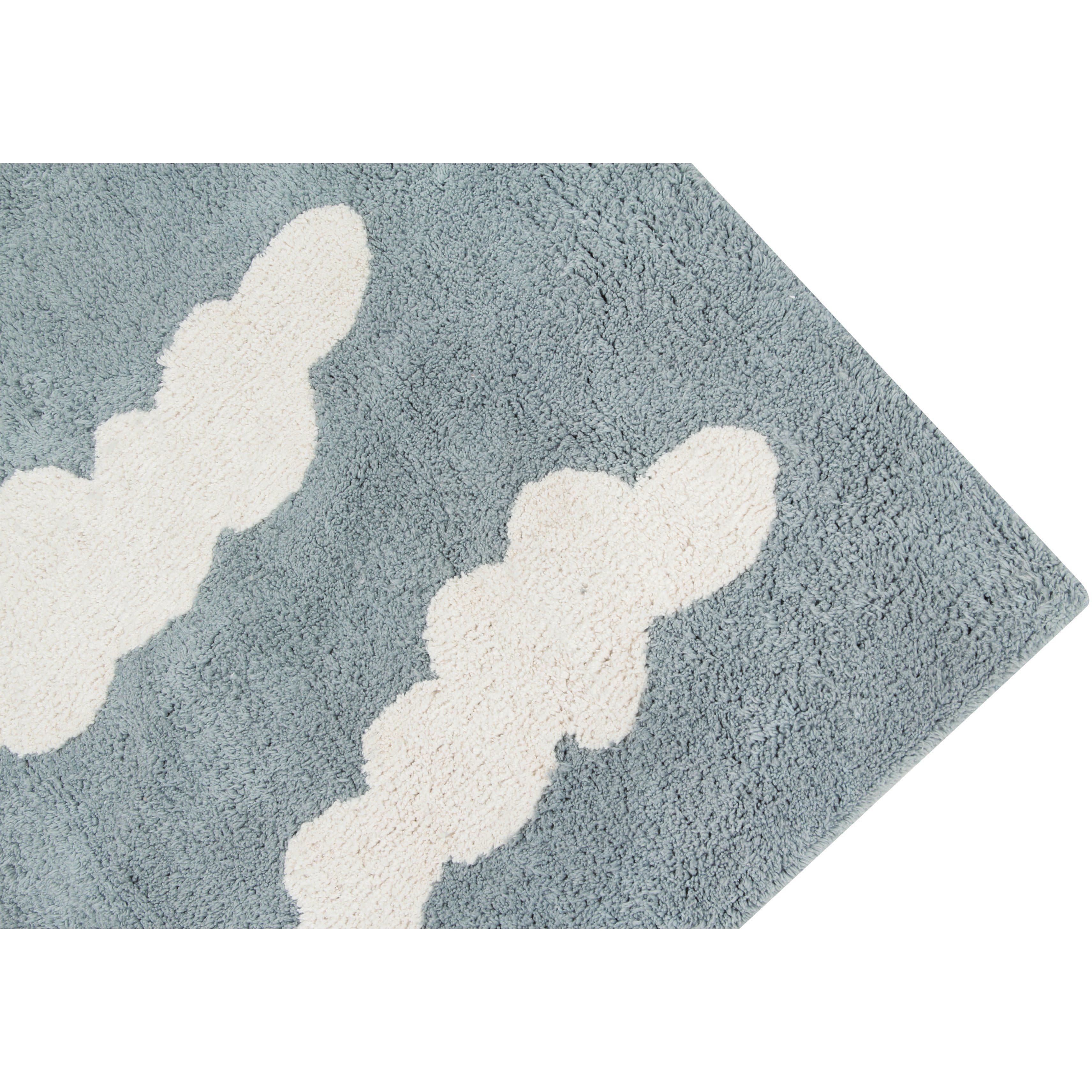 Clouds Vintage Blue Machine Washable Area Rug、mySite、gigharbornorthrealestate