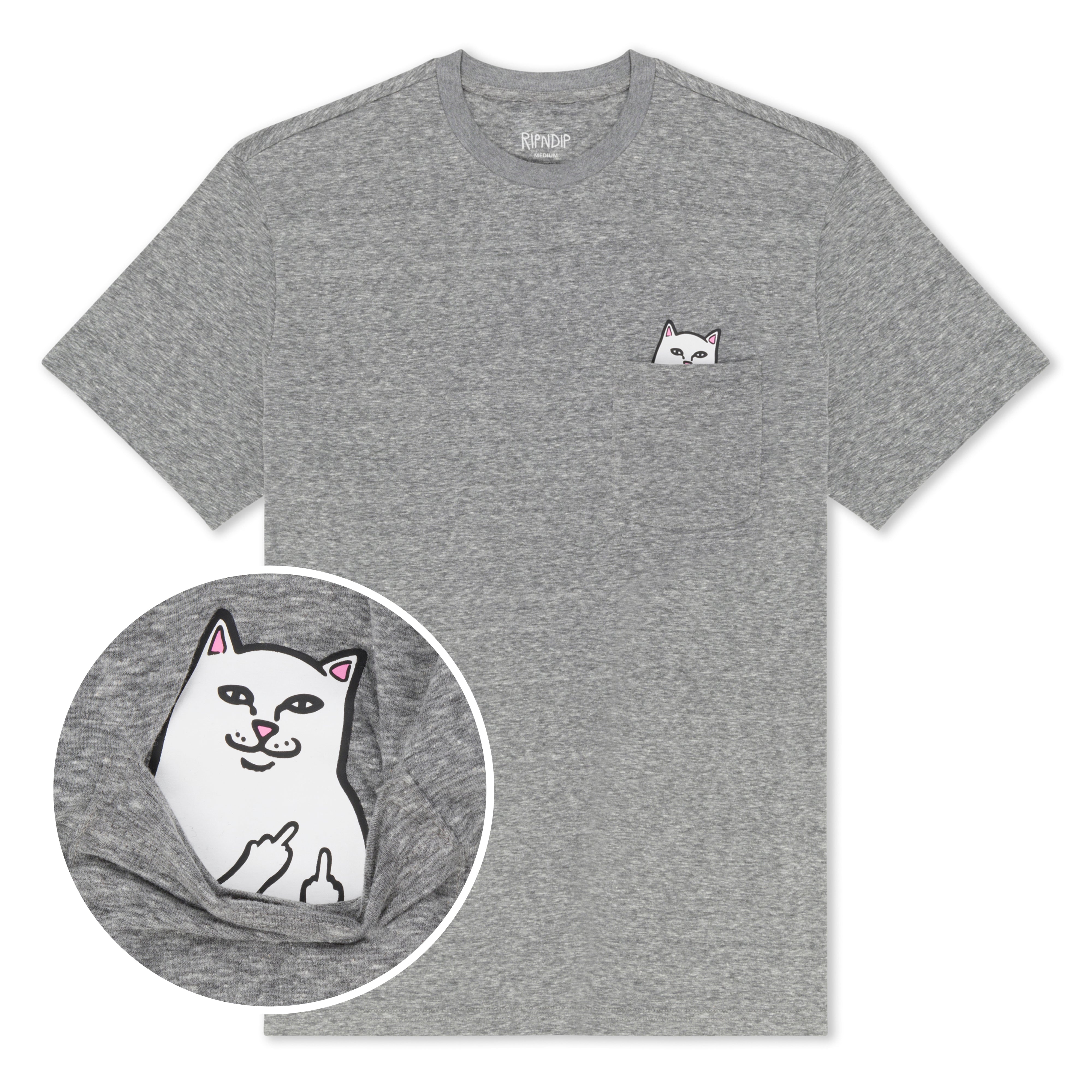  Lord Nermal Pocket Tee (Heather Grey)、mySite、merchandisen