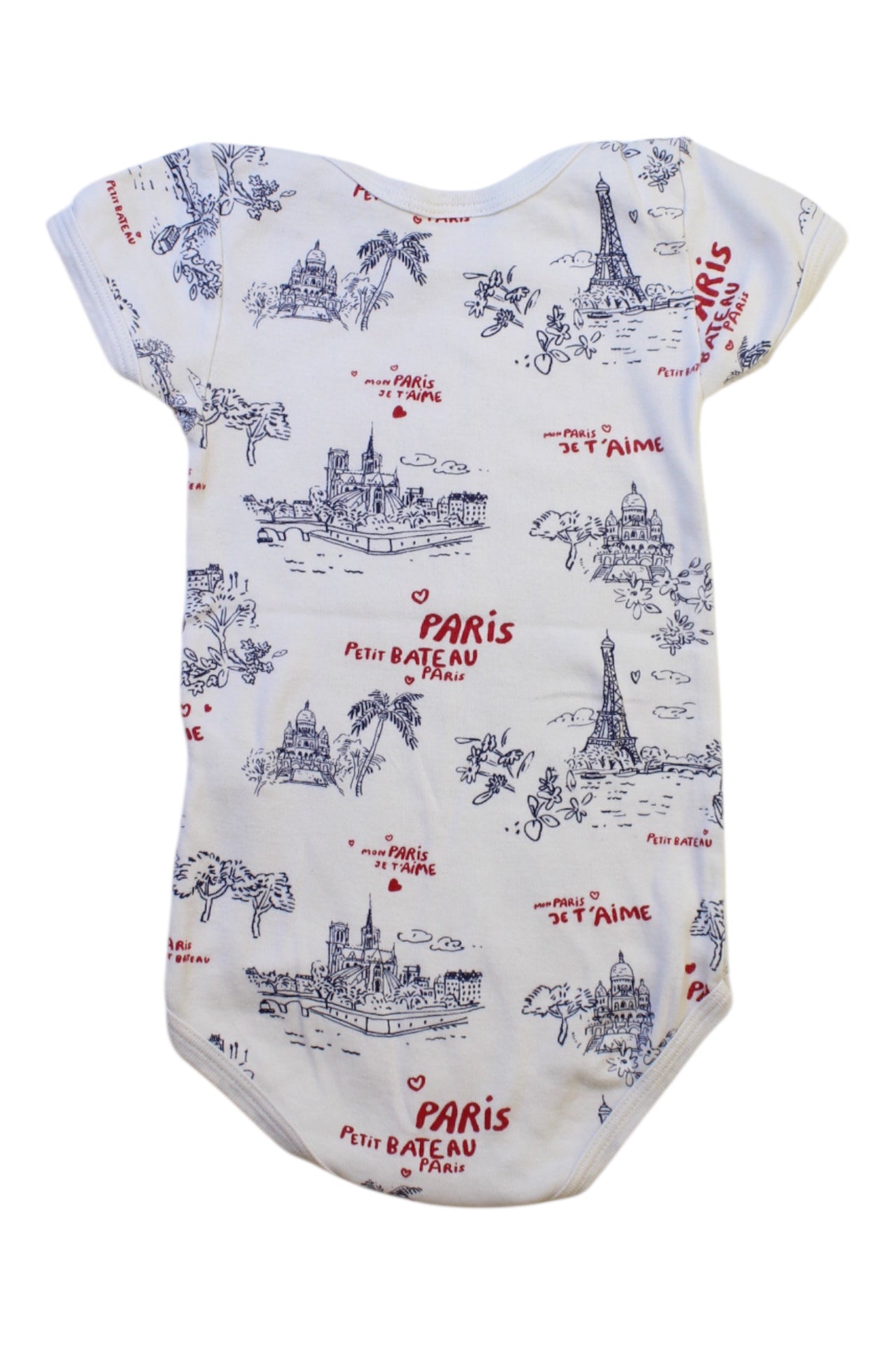 Petit Bateau Paris Print Bodysuit 18-24M、mySite、g9winljtr