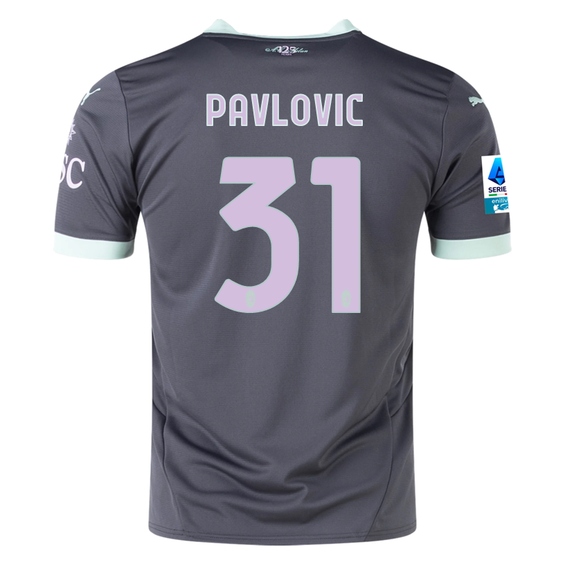 Puma AC Milan Strahinja Pavlovic Third Jersey w/ Serie A Patch 24/25 (Shadow Gray/Fresh Mint)、mySite、shPuma AC Milan Strahinja Pavlovic Third Jersey w/ Serie A Patch 24/25 (Shadow Gray/Fresh Mint)、mySite、glenpowelloop_name