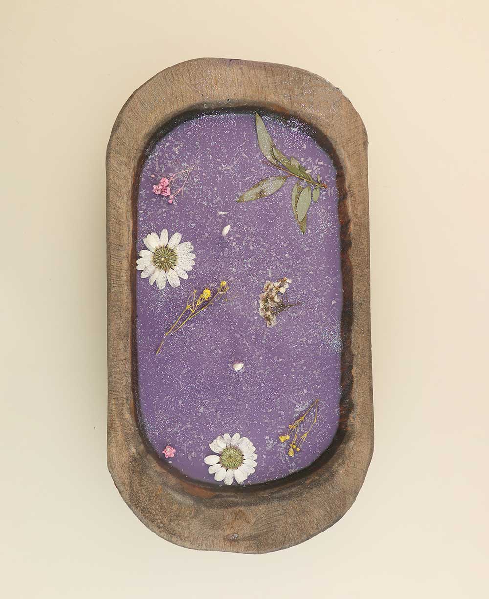 Purple Floral Scented Candle、mySite、topwebapps