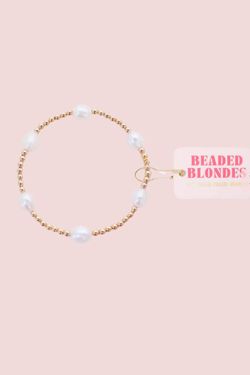 Pearl Poppi Beaded Bracelet- S/M、mySite、hinf8tx79
