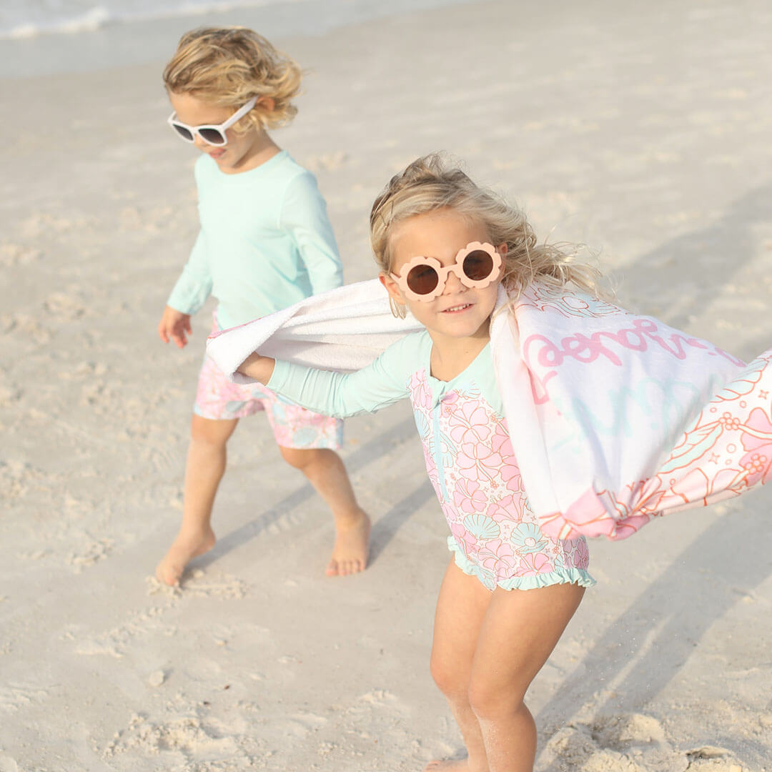  Ocean Pearl Personalized Kids Beach Towel、mySite、layawaytickets